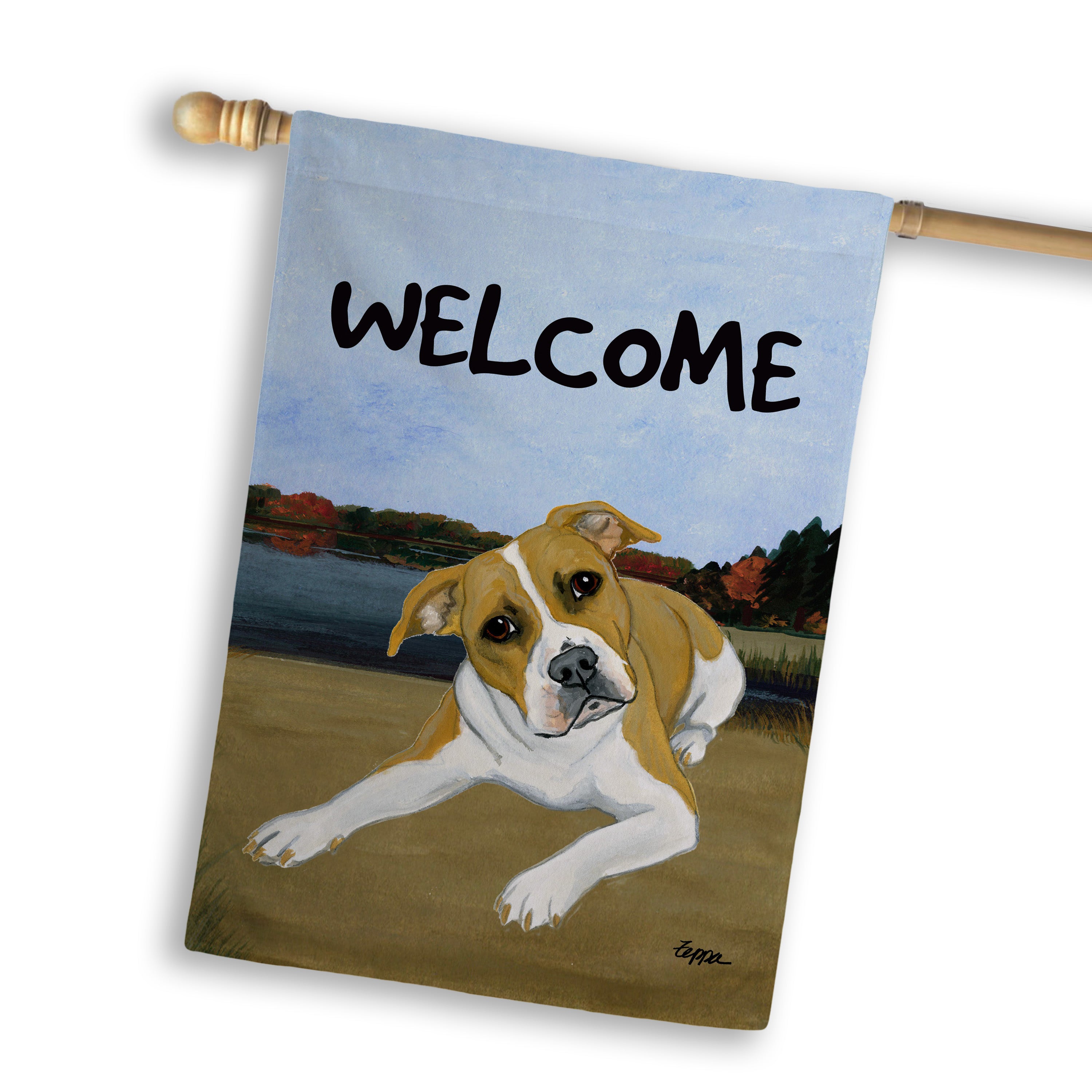 American Pit Bull House Flag