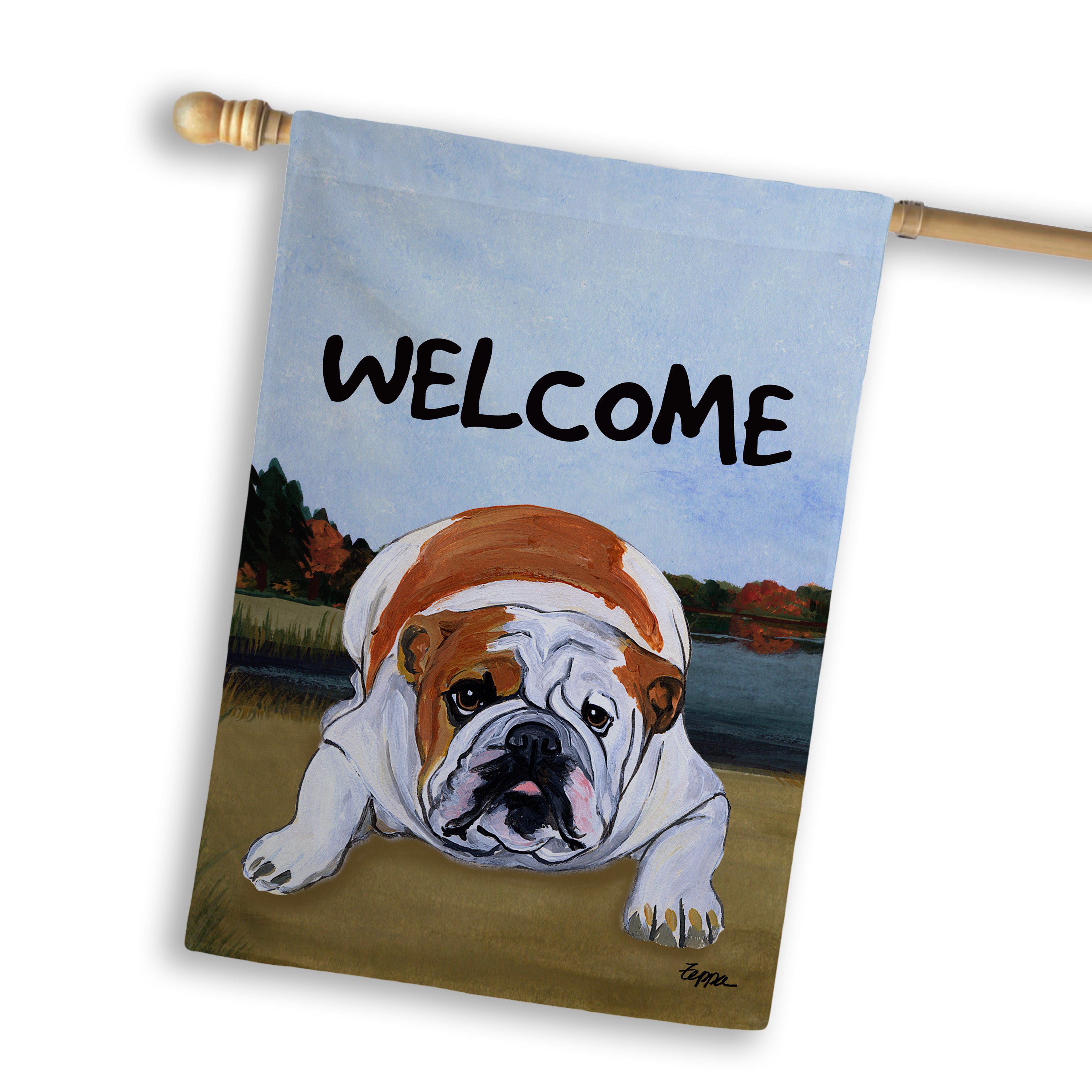 English Bulldog House Flag