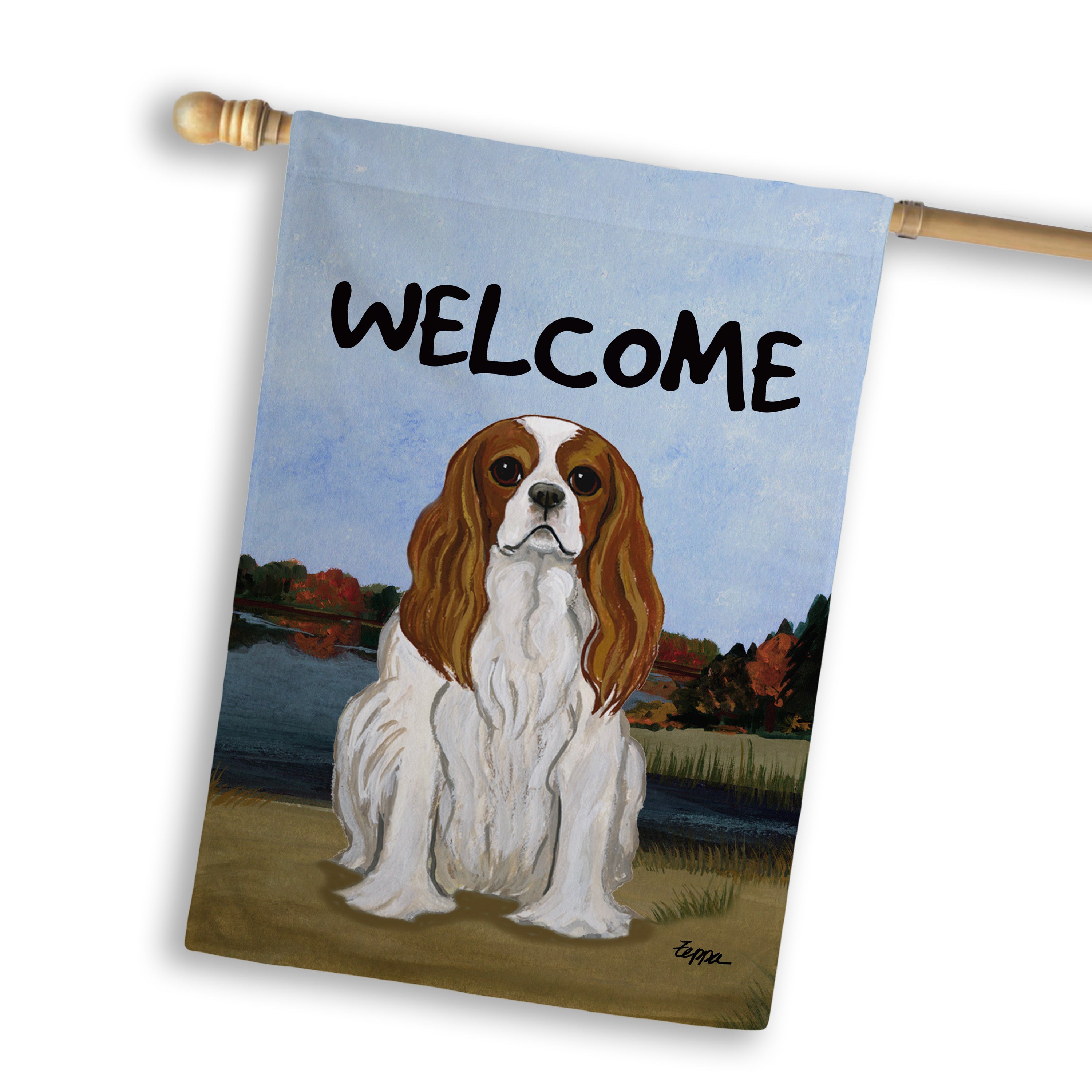 Cavalier King Charles Spaniel House Flag