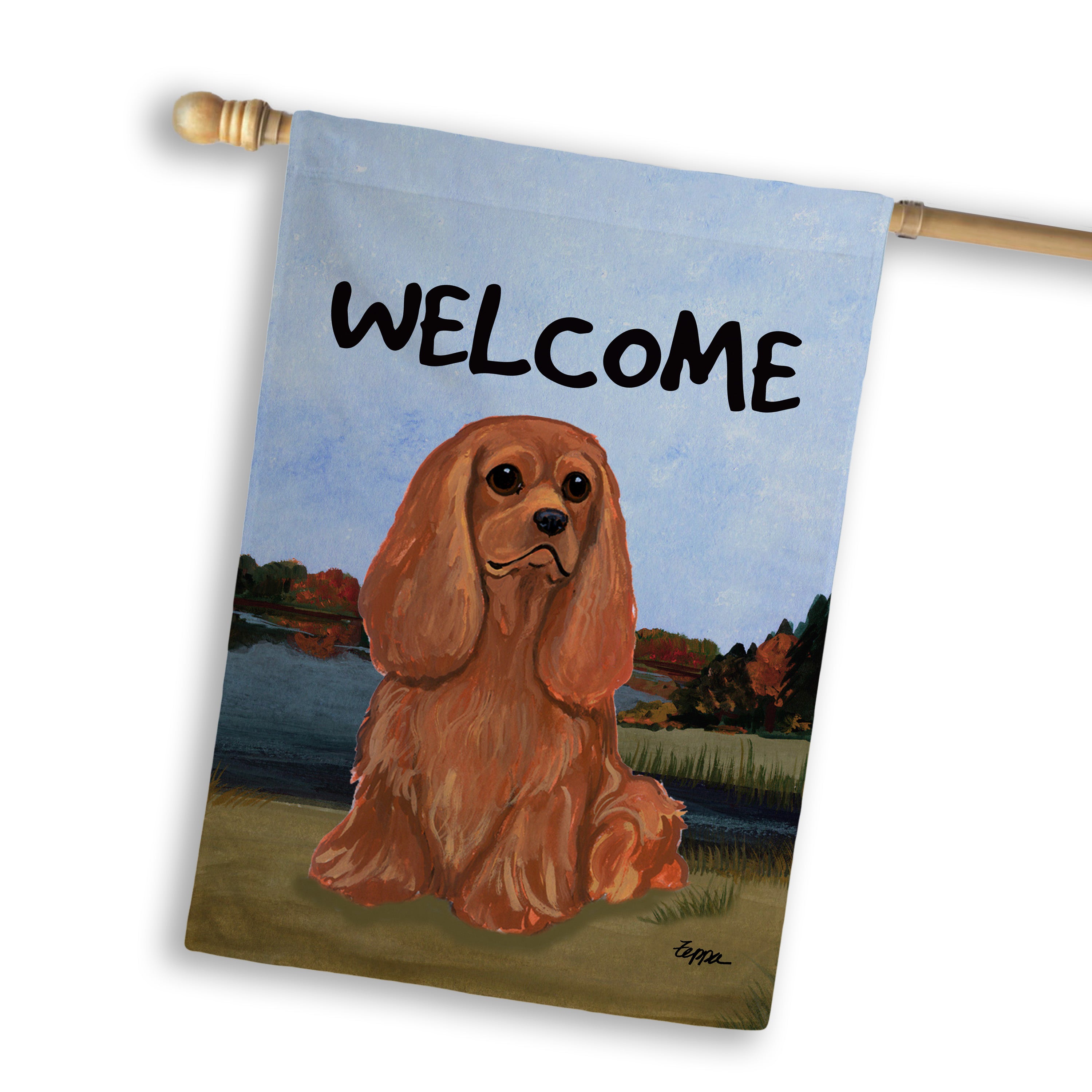 Cavalier King Charles Spaniel House Flag