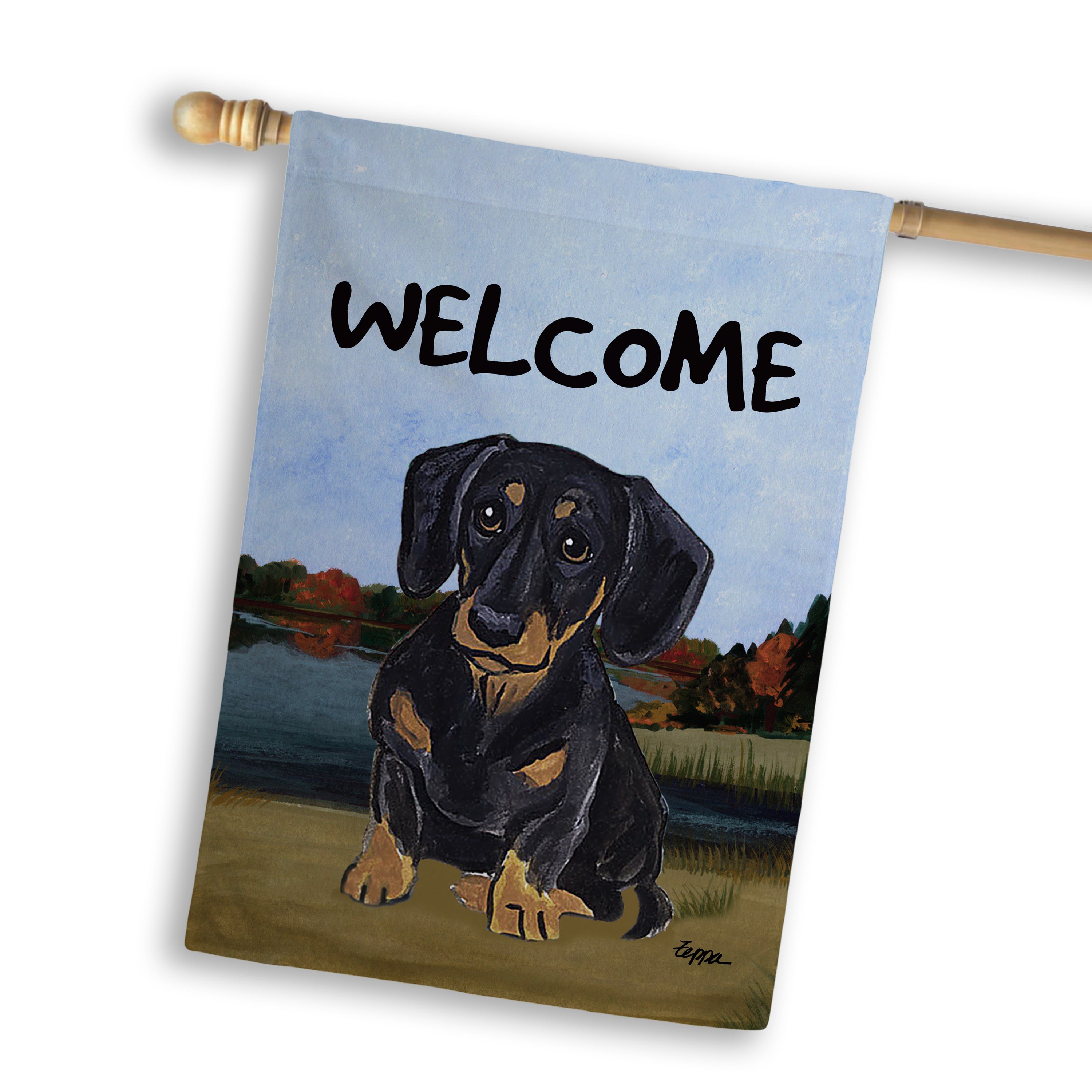 Dachshund House Flag