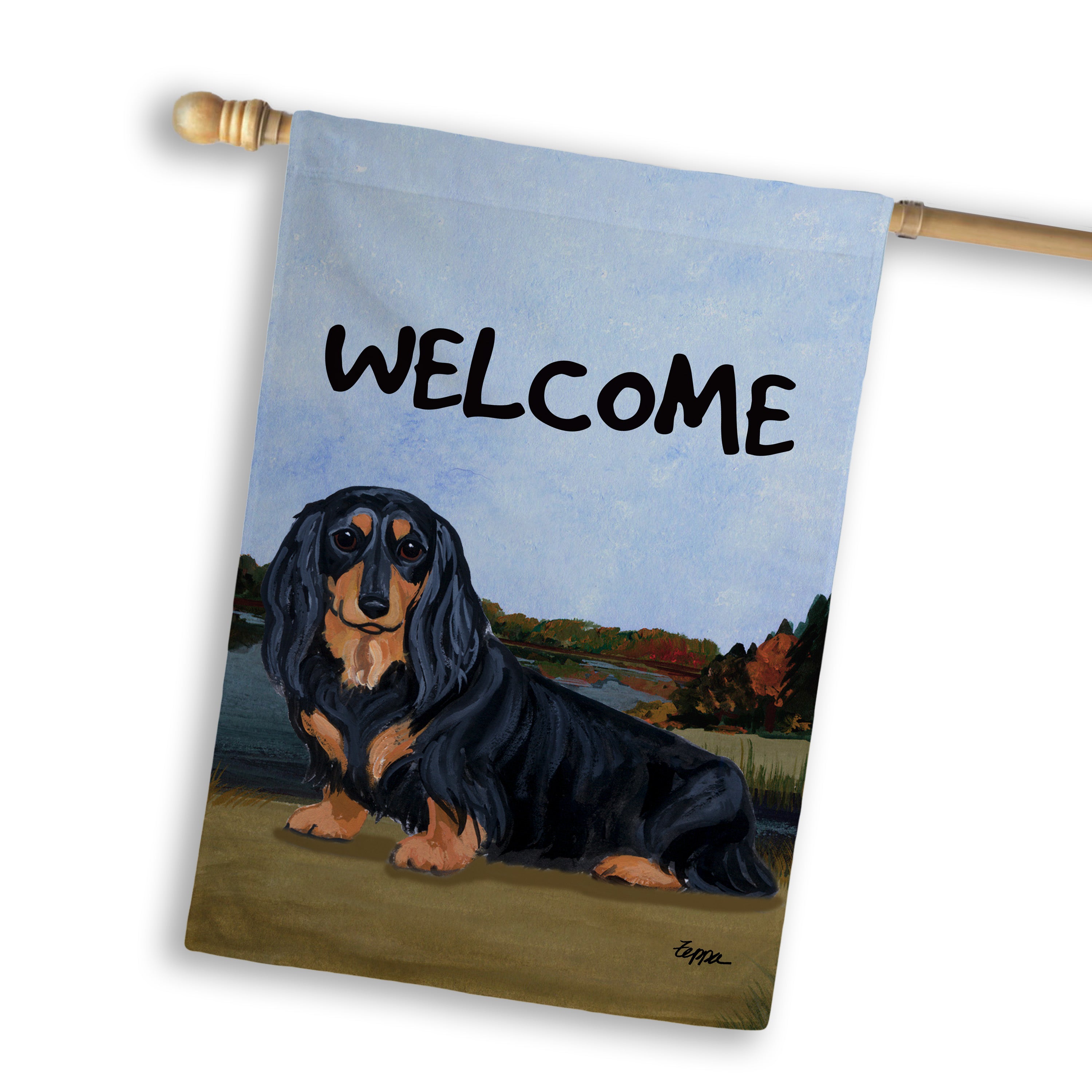 Dachshund House Flag