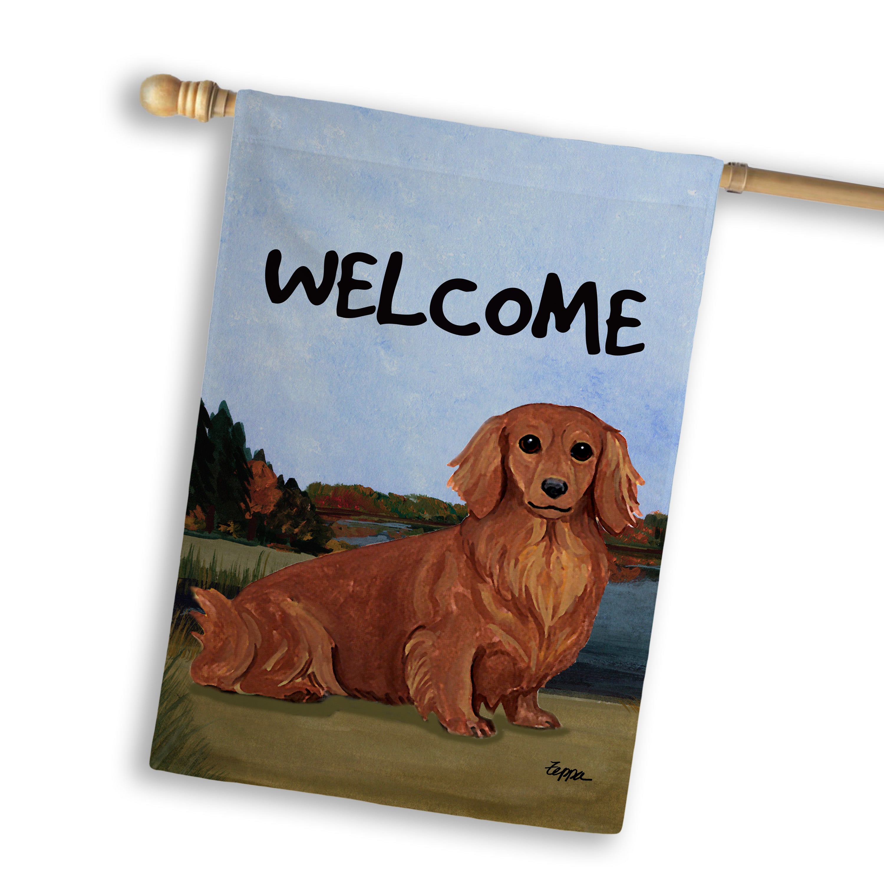 Dachshund House Flag