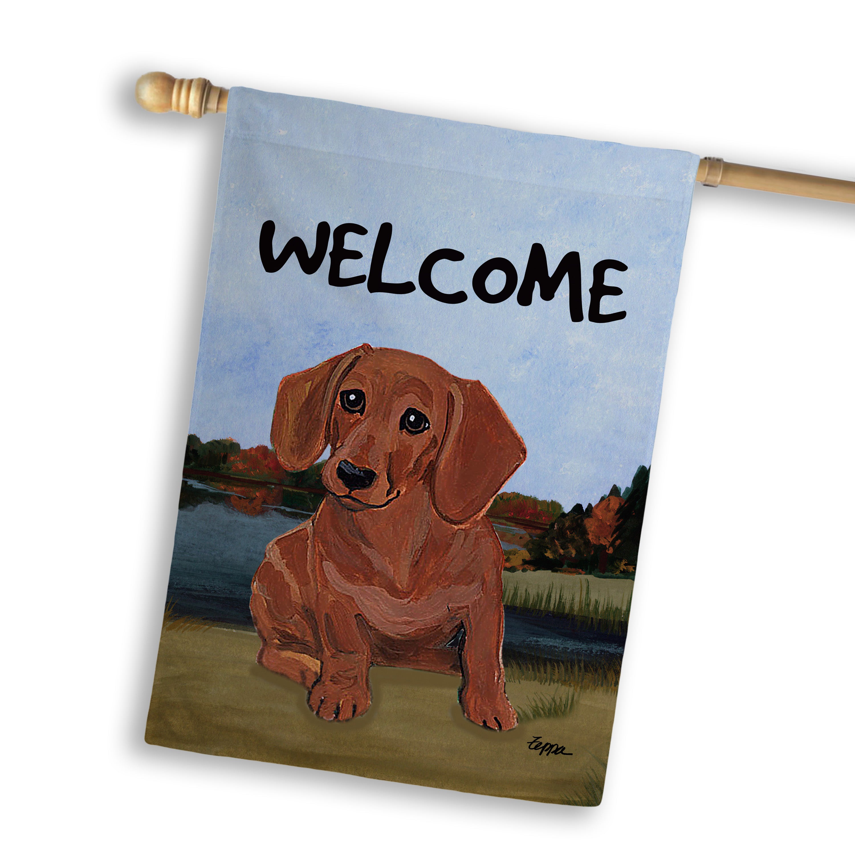 Dachshund House Flag