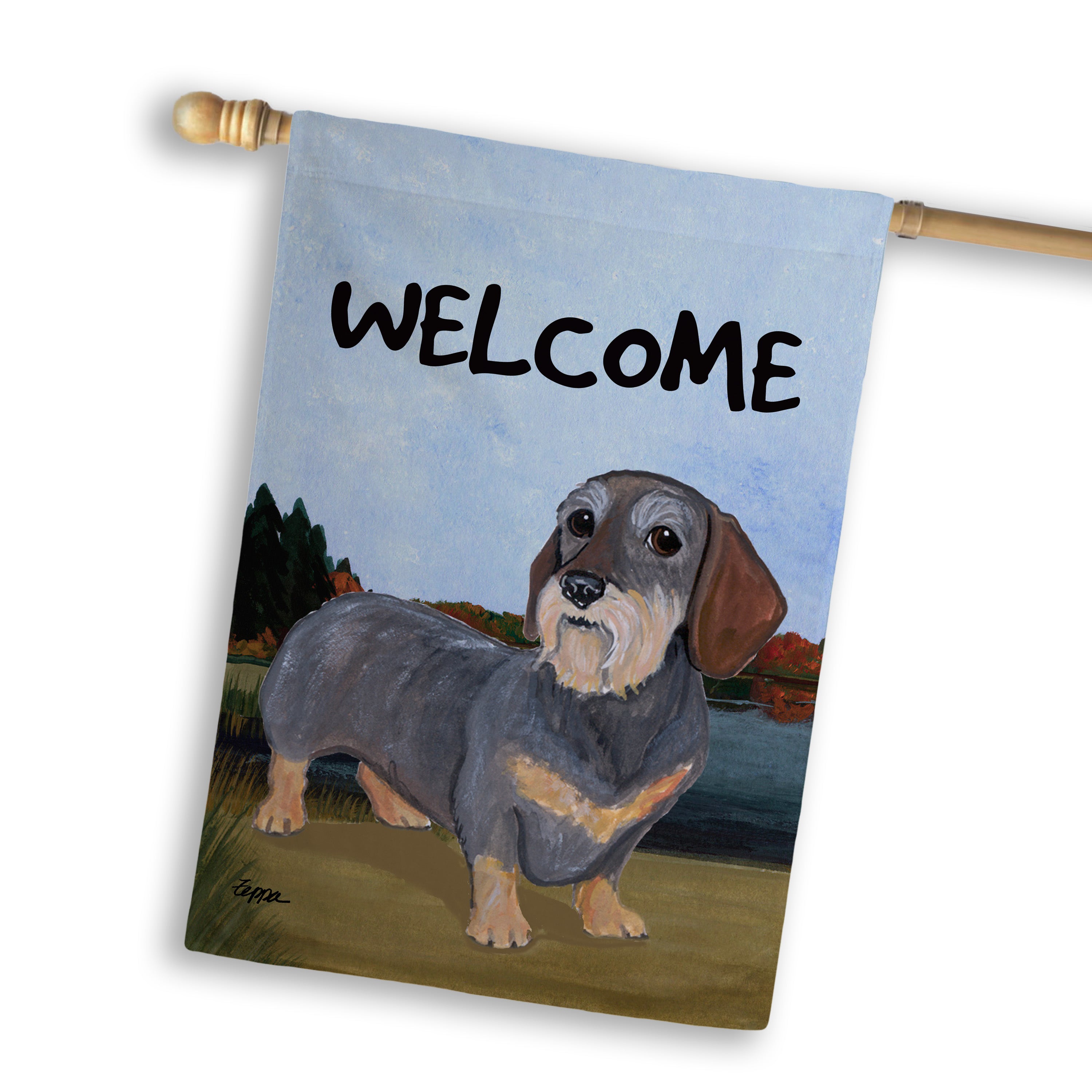 Dachshund House Flag