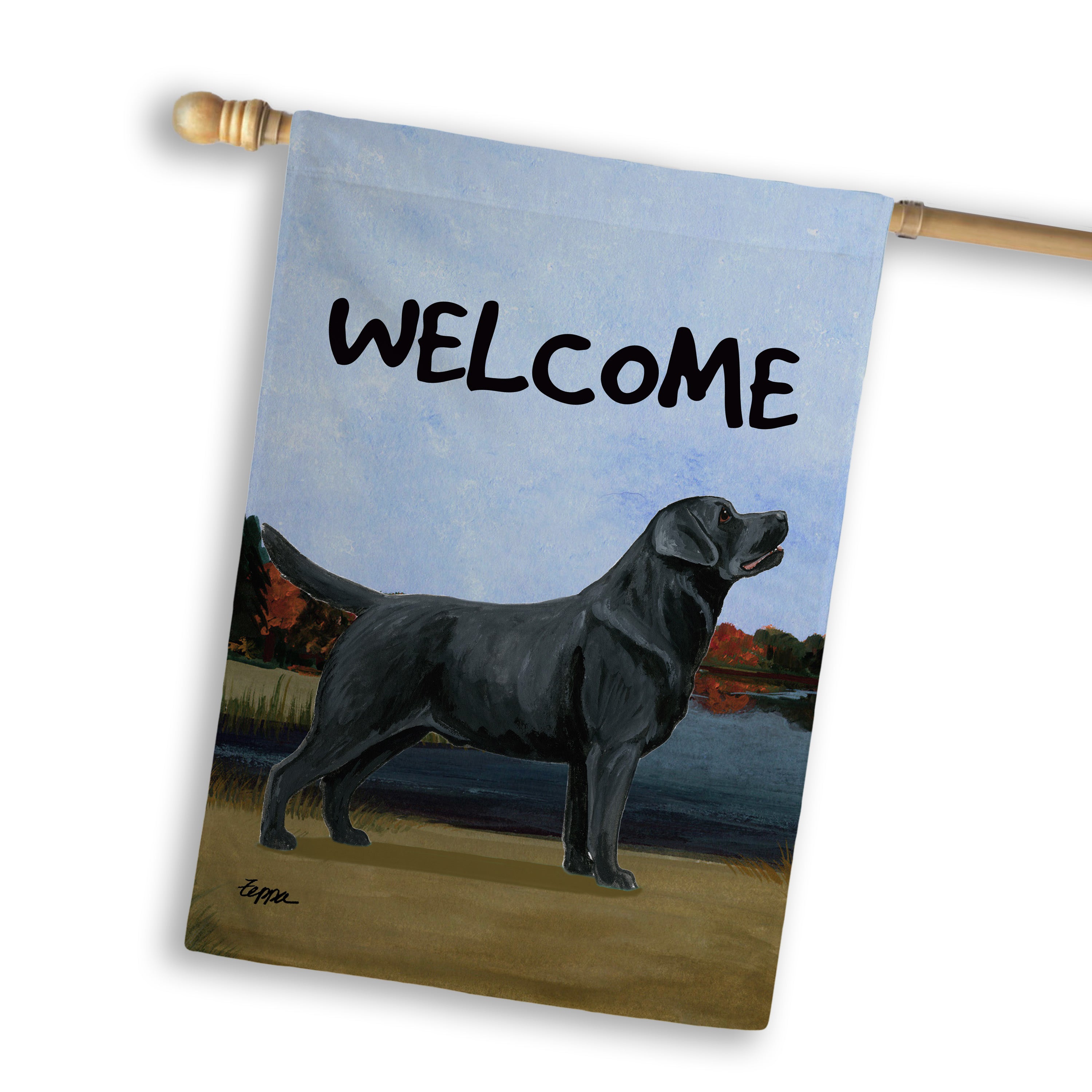 Labrador Retriever House Flag