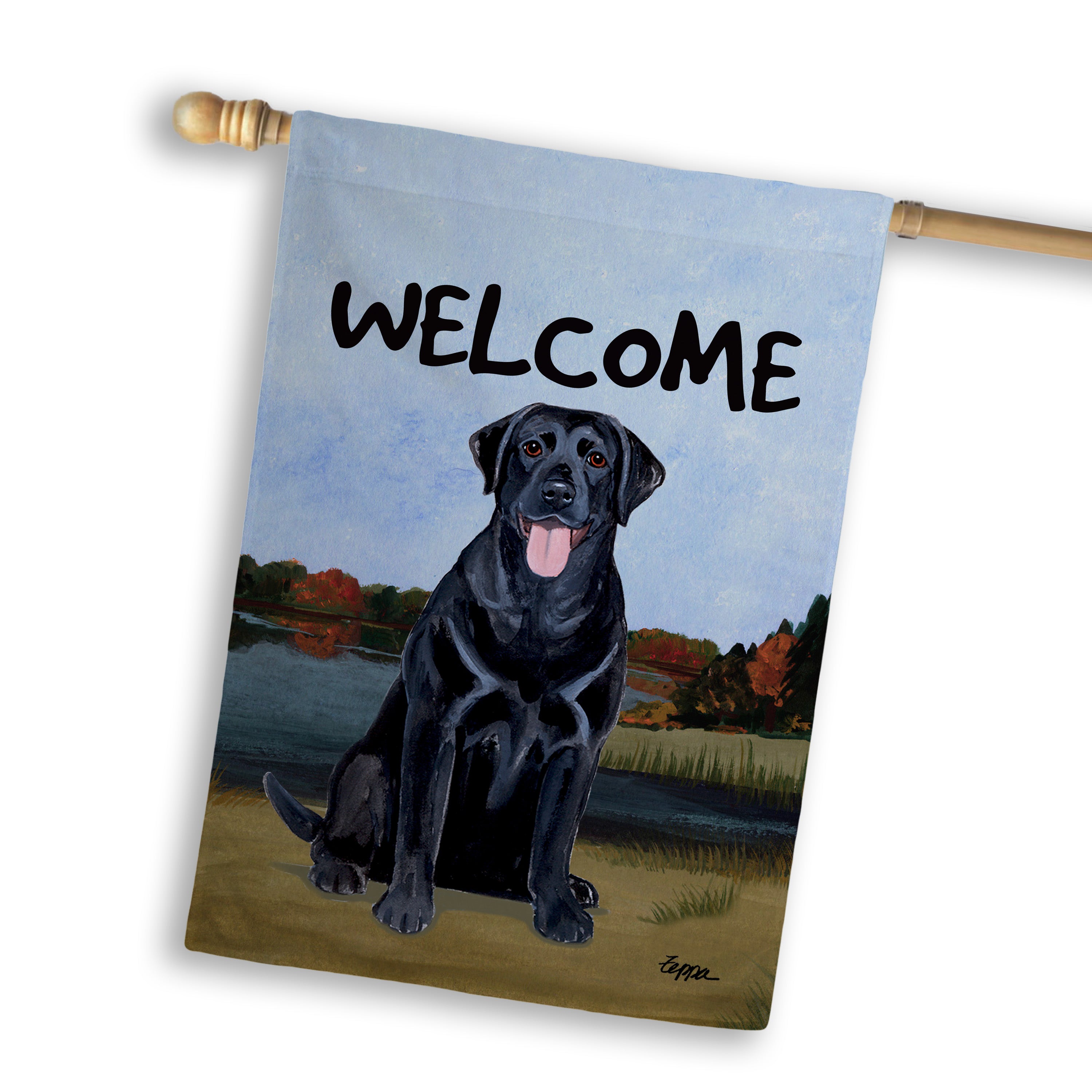 Labrador Retriever House Flag