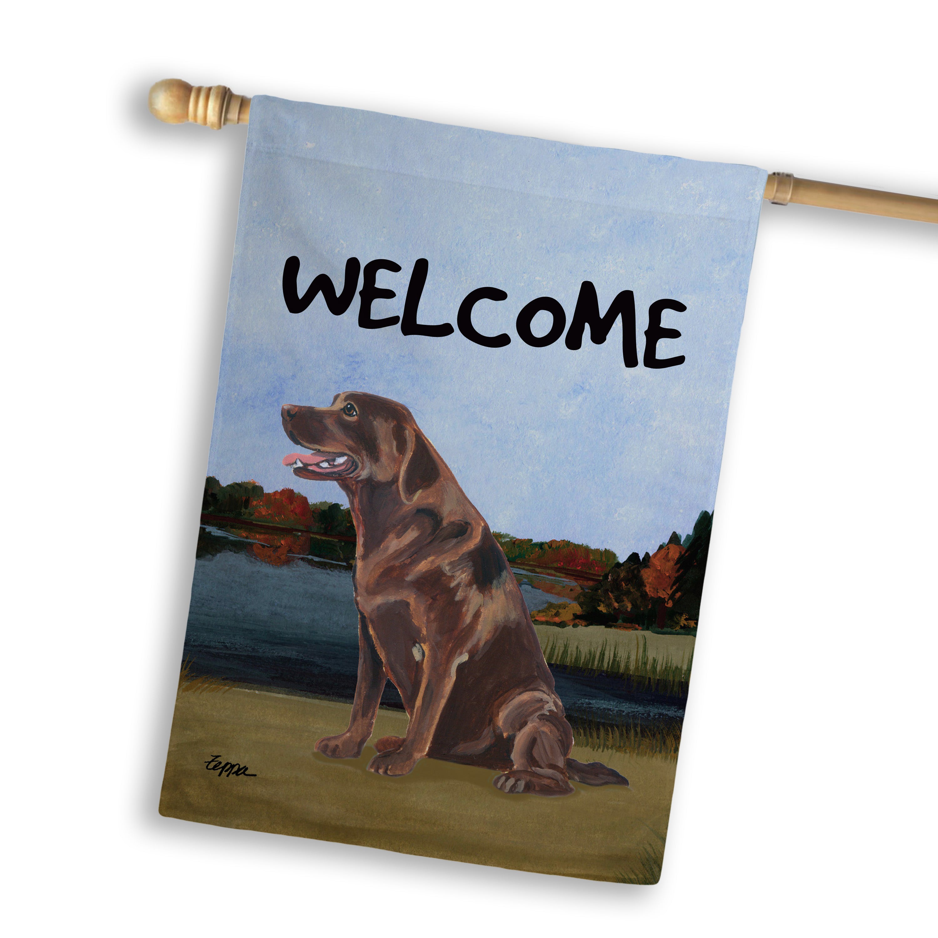 Labrador Retriever House Flag