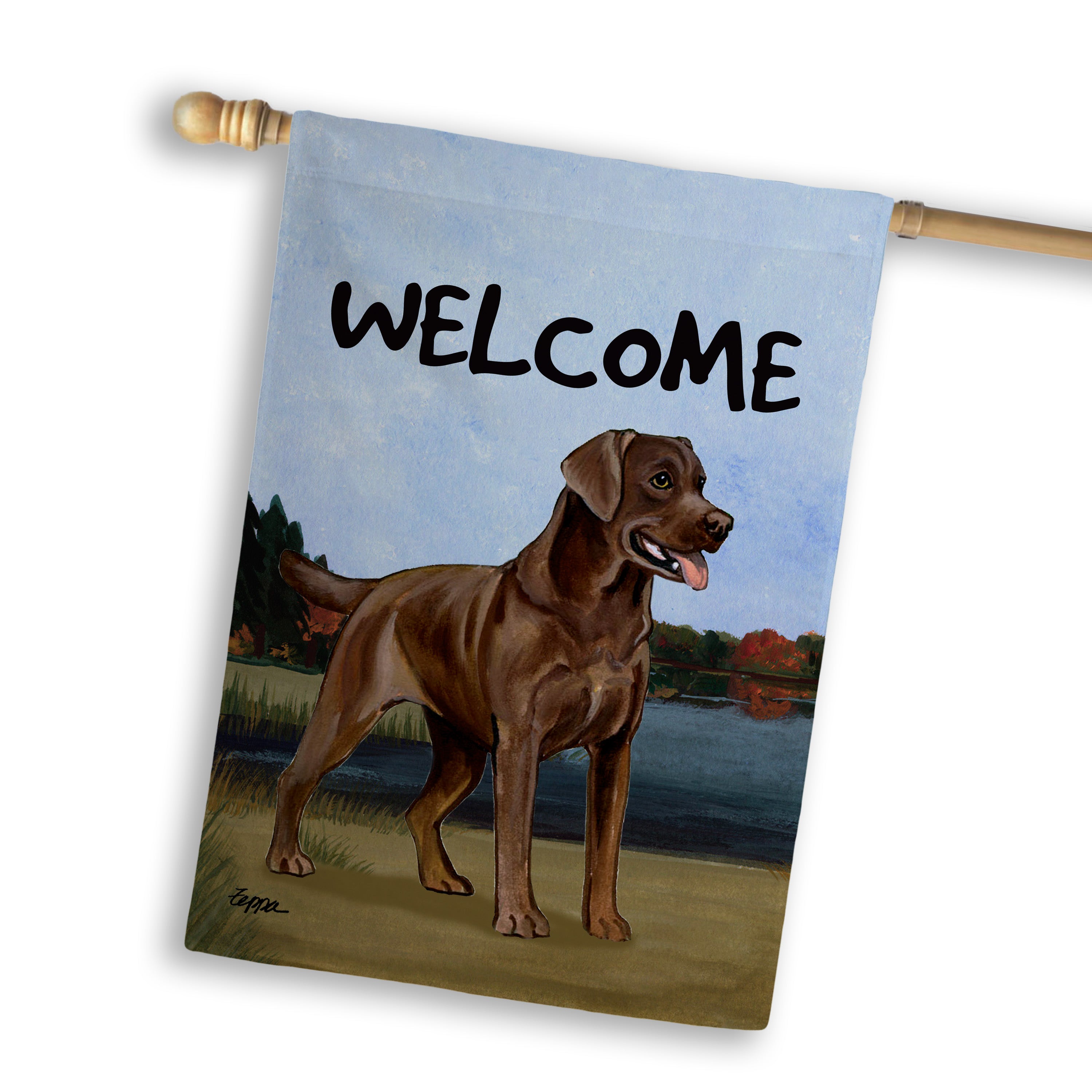 Labrador Retriever House Flag