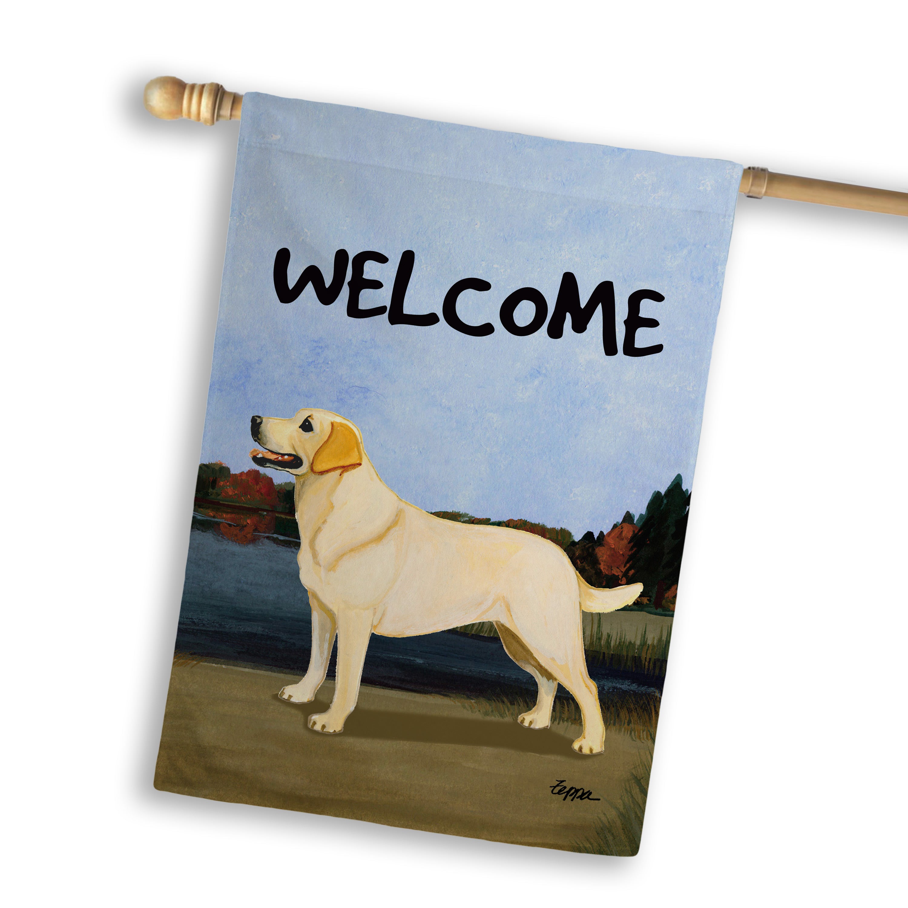 Labrador Retriever House Flag