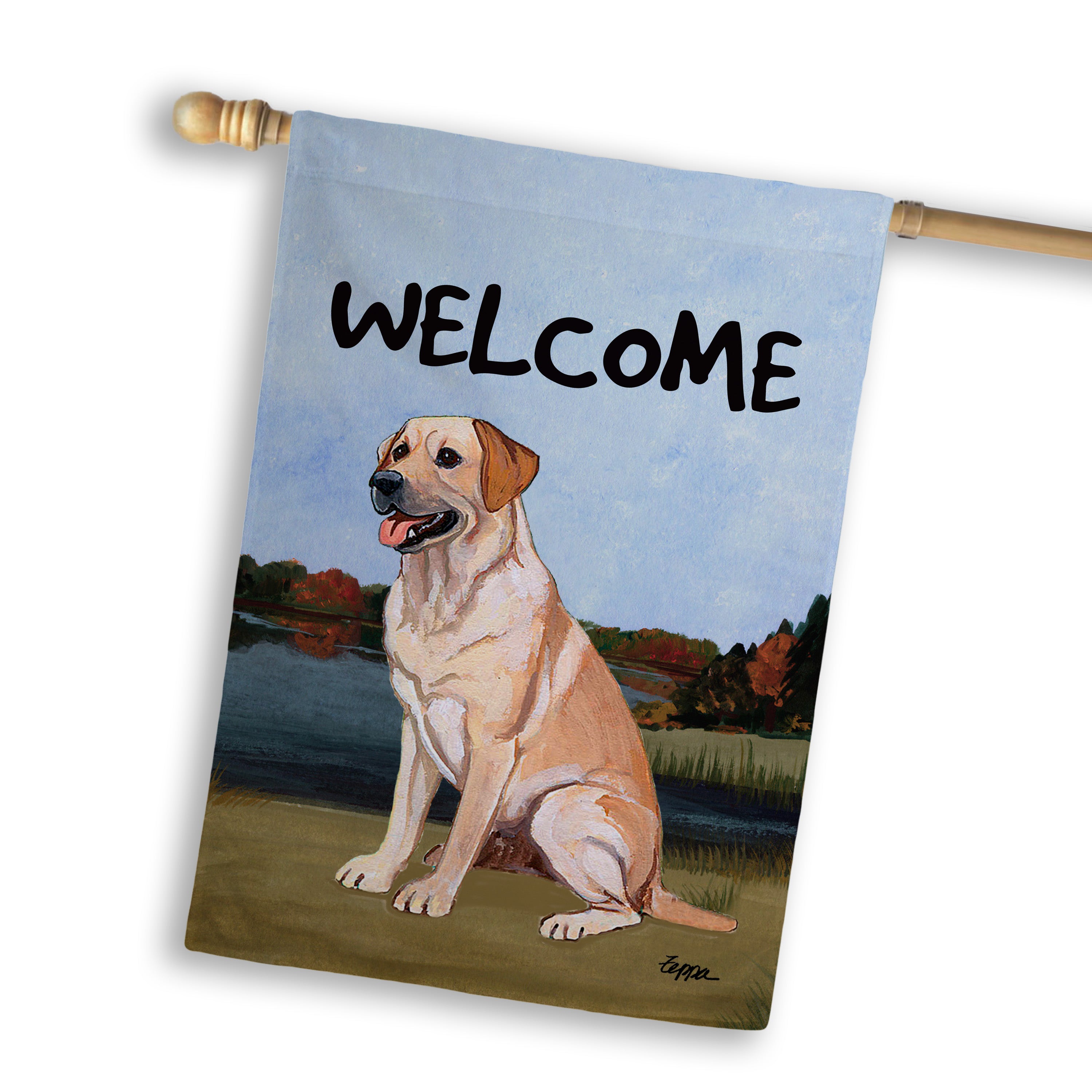 Labrador Retriever House Flag