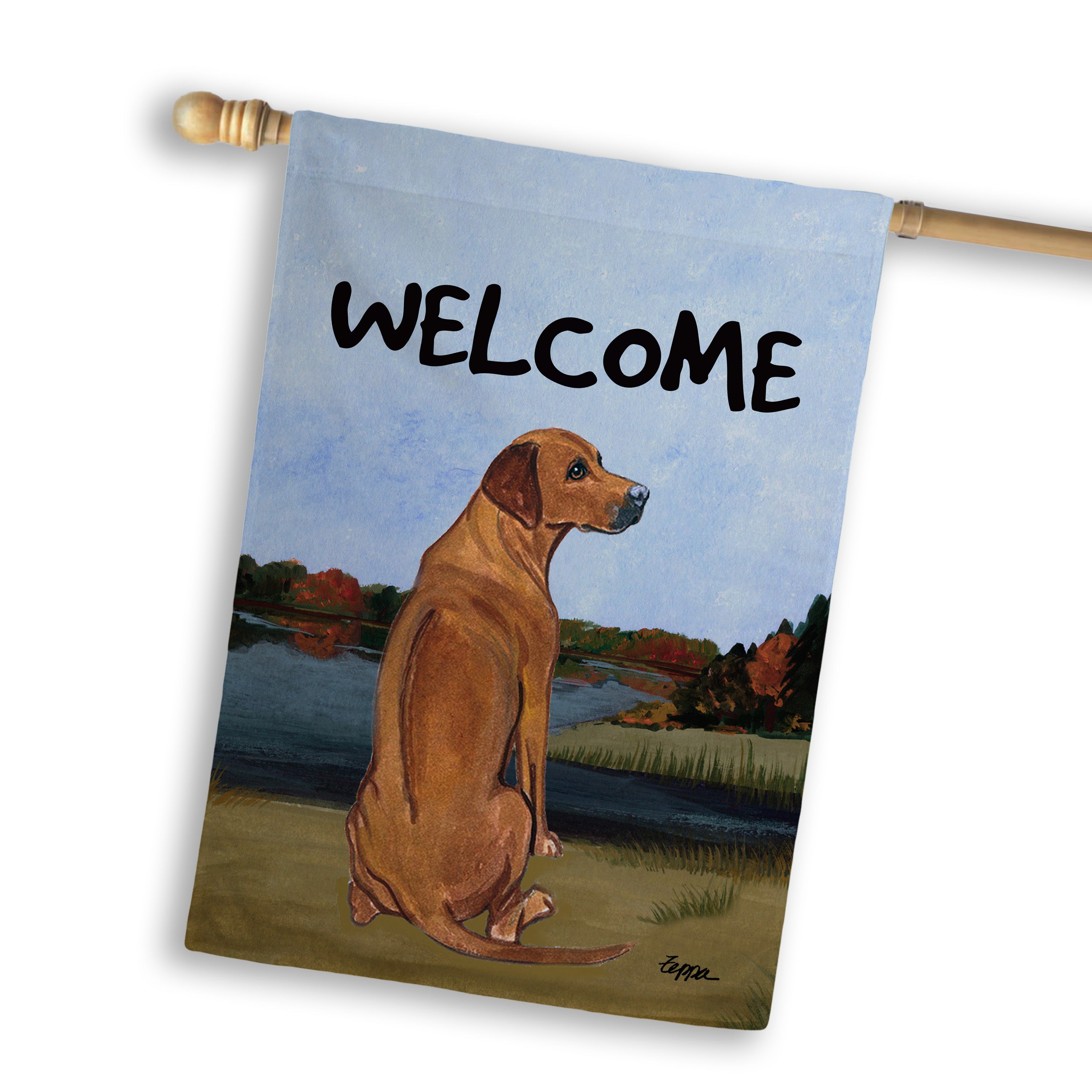 Rhodesian Ridgeback House Flag