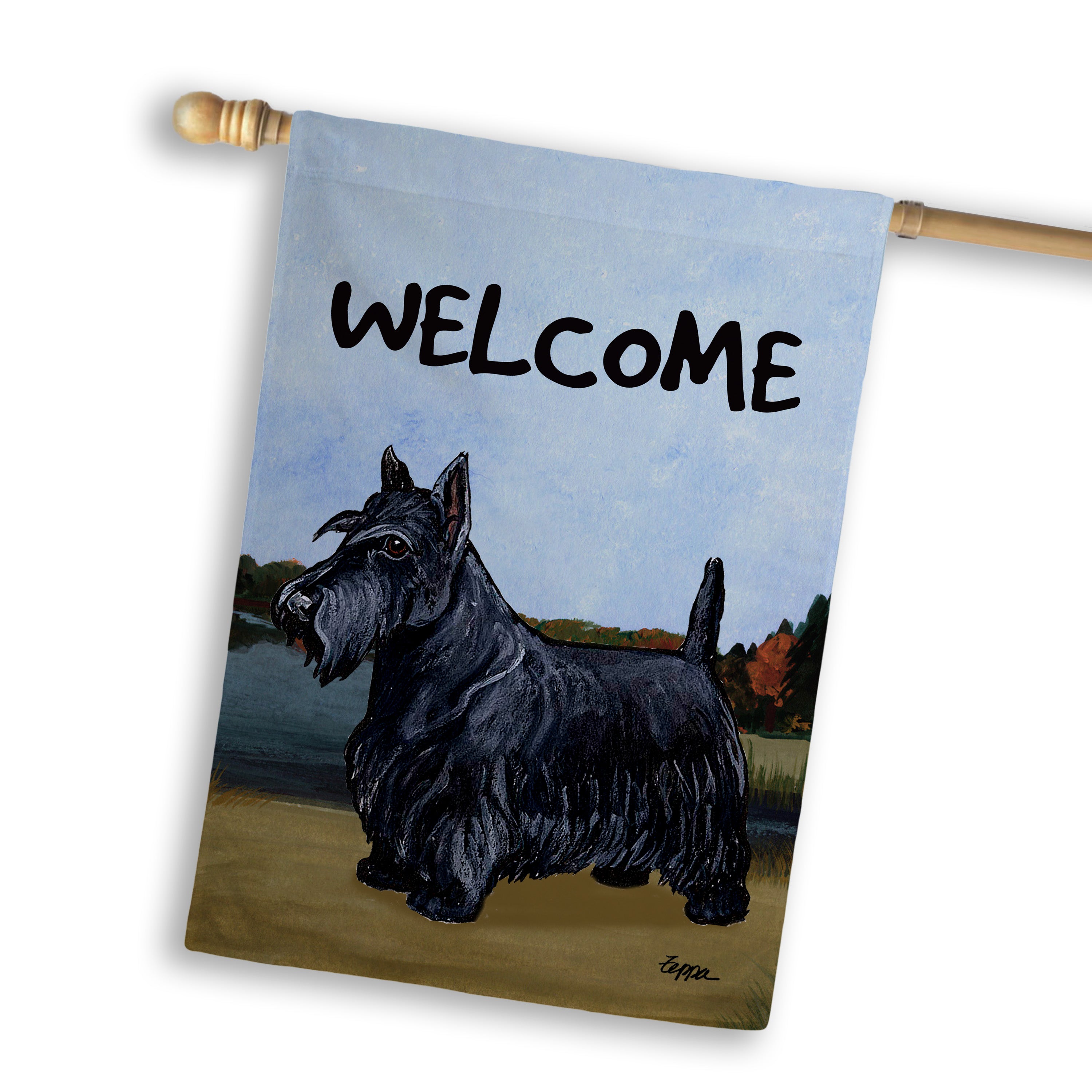 Scottish Terrier House Flag