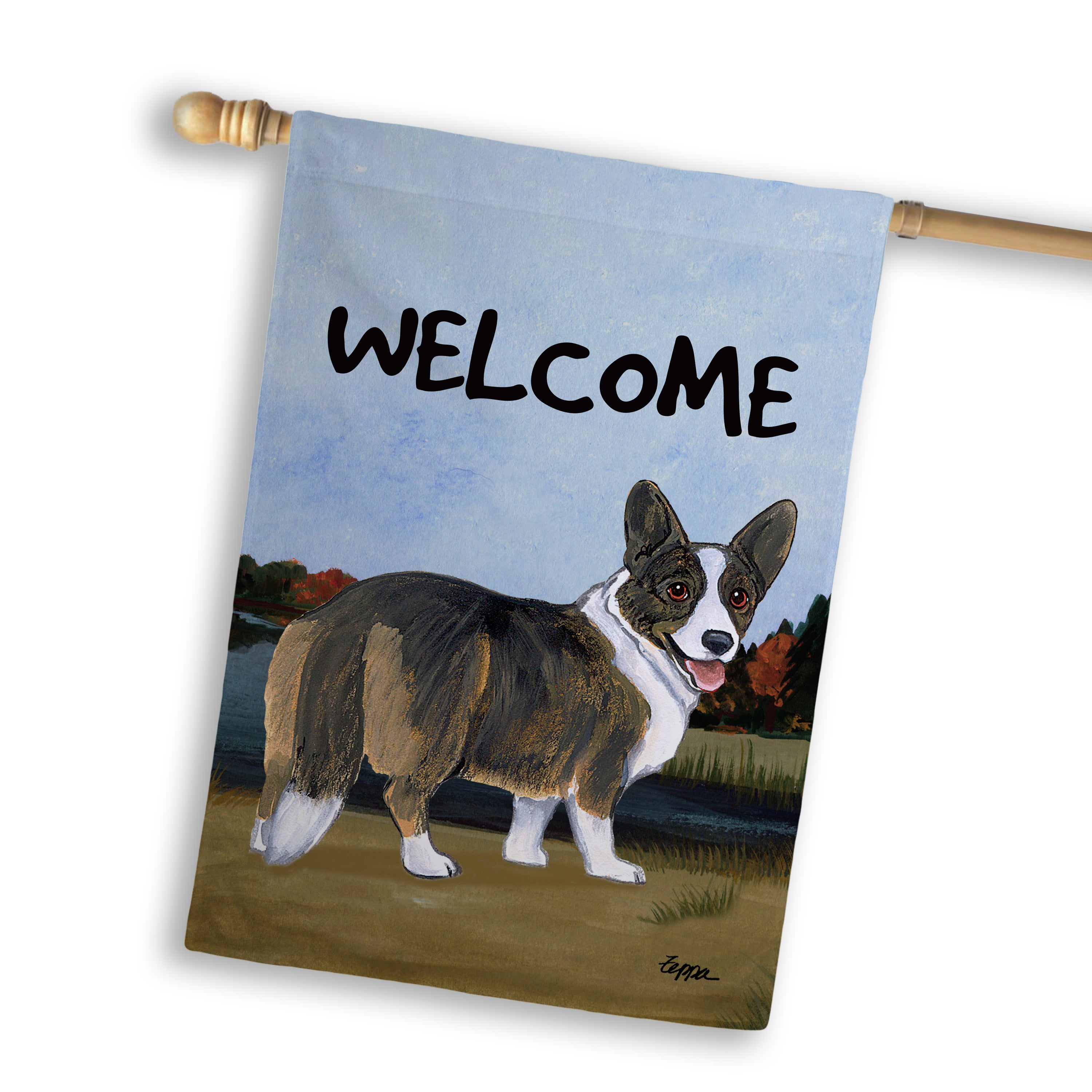 Welsh Corgi Cardigan    House Flag
