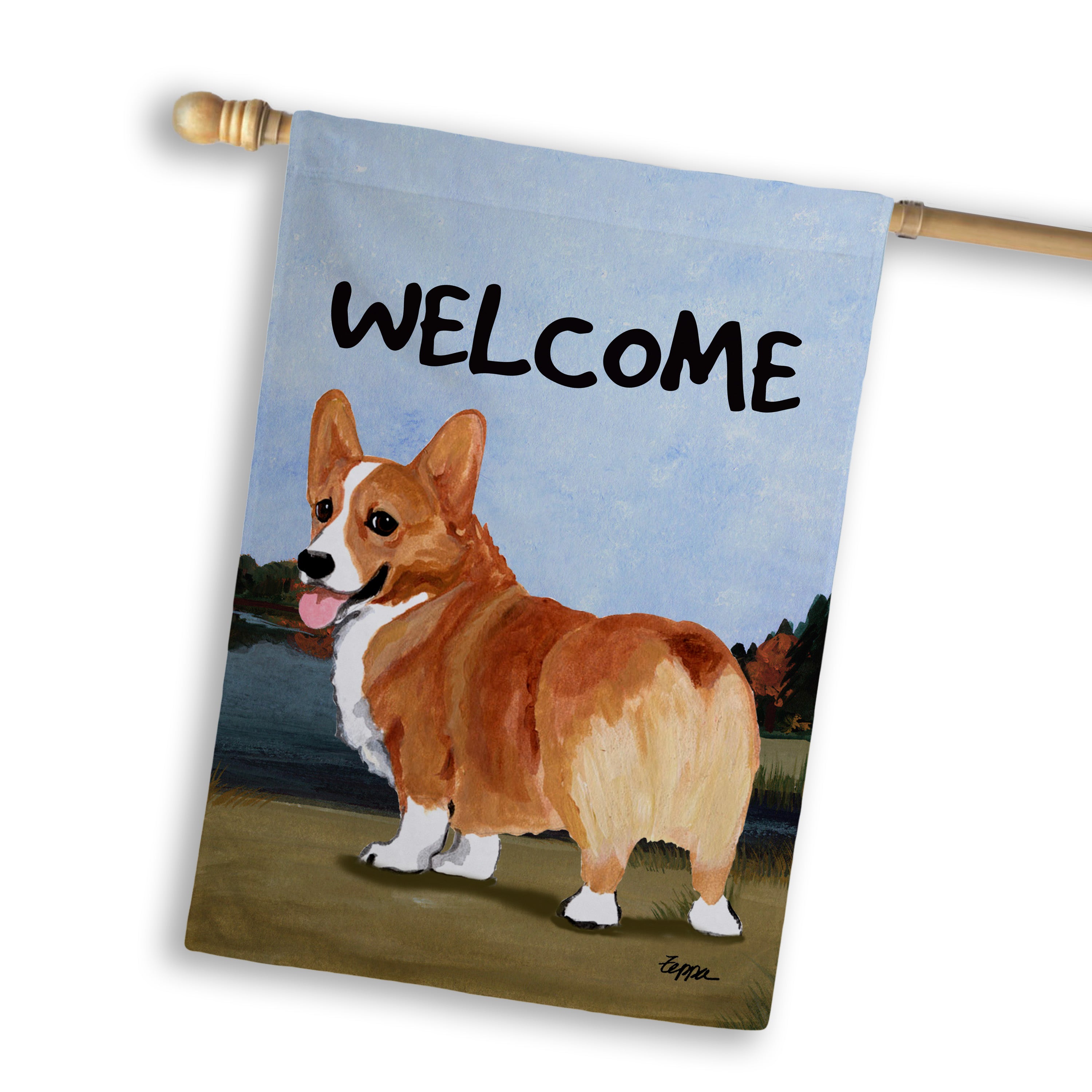 Welsh Corgi Pembroke House Flag