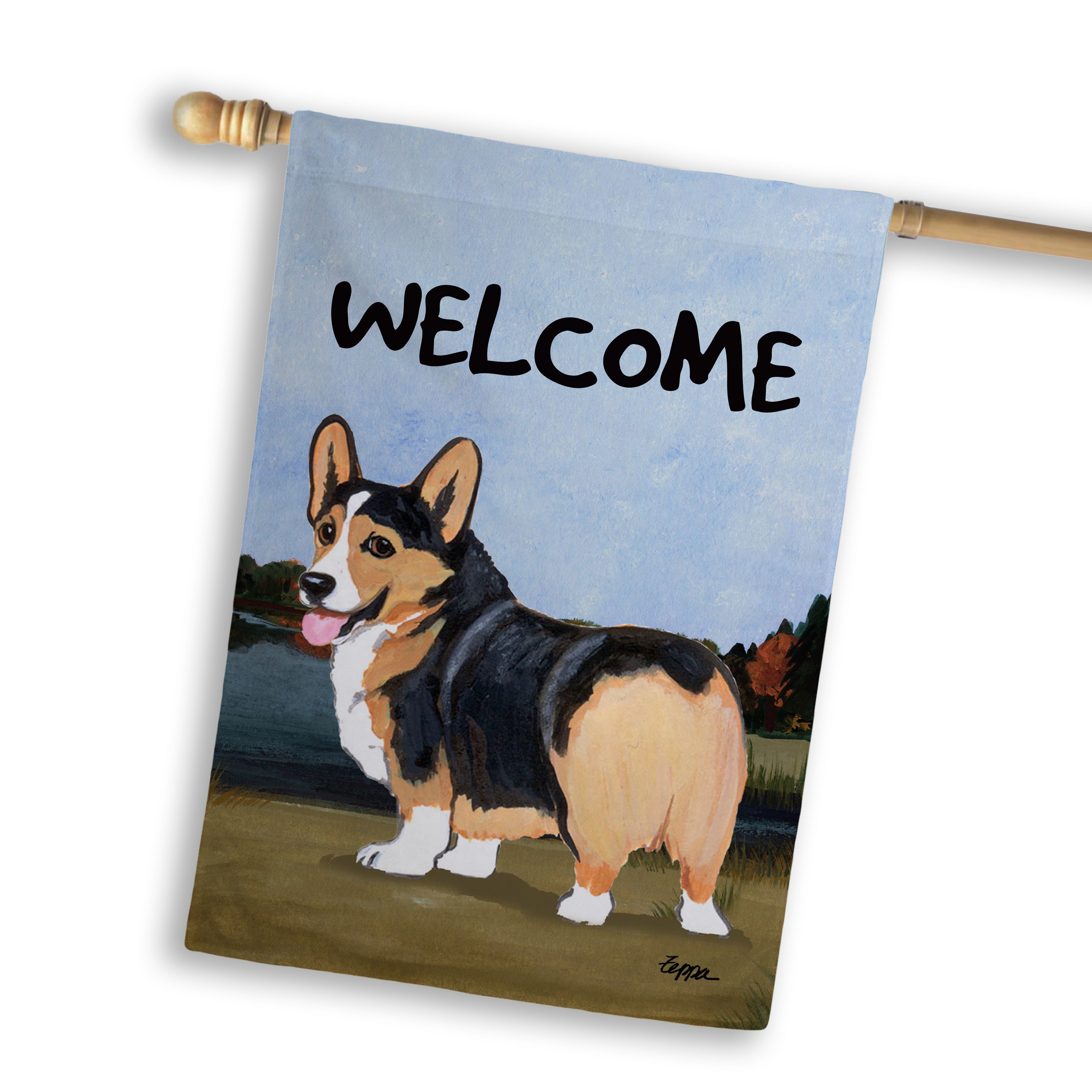 Welsh Corgi Pembroke House Flag