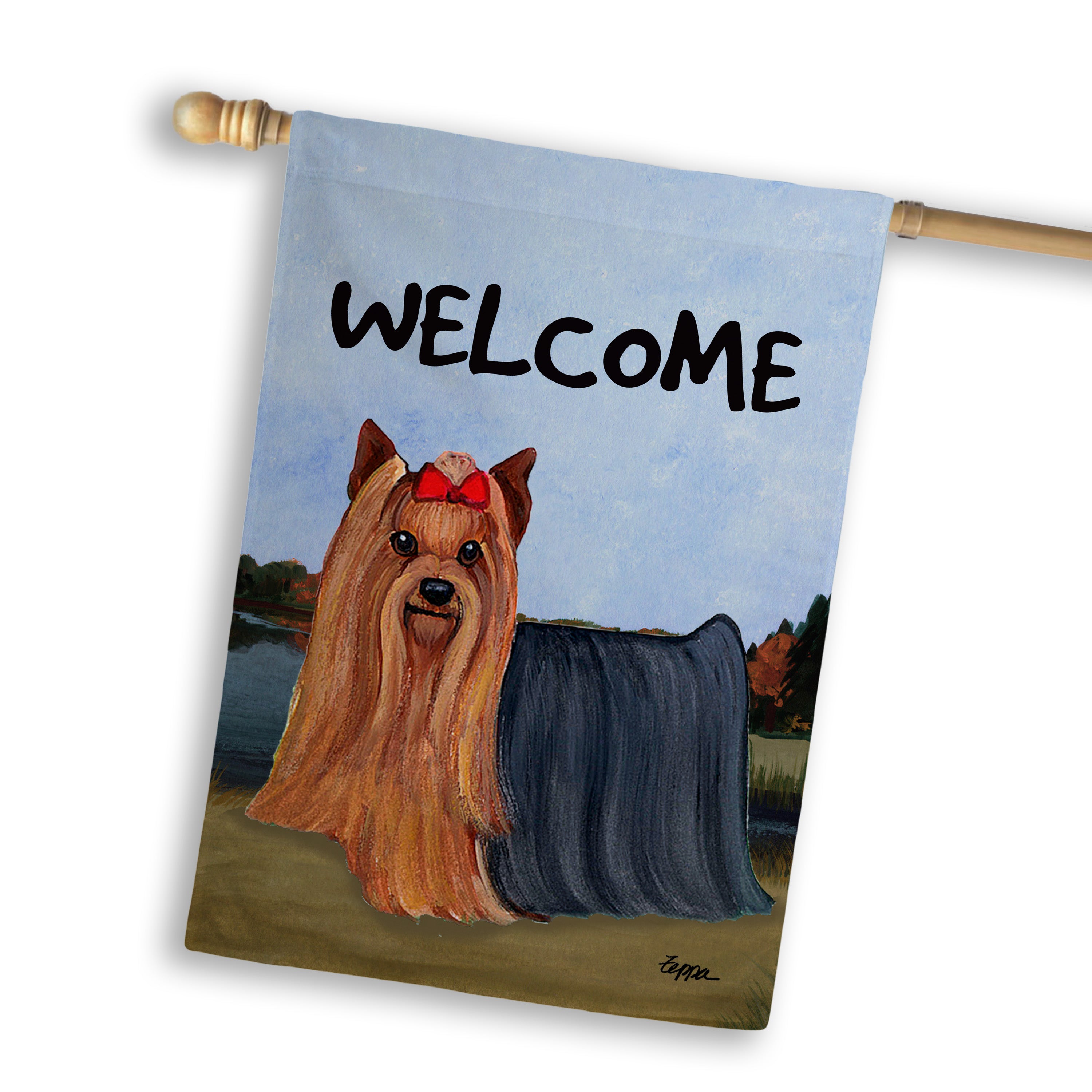 Yorkshire Terrier House Flag
