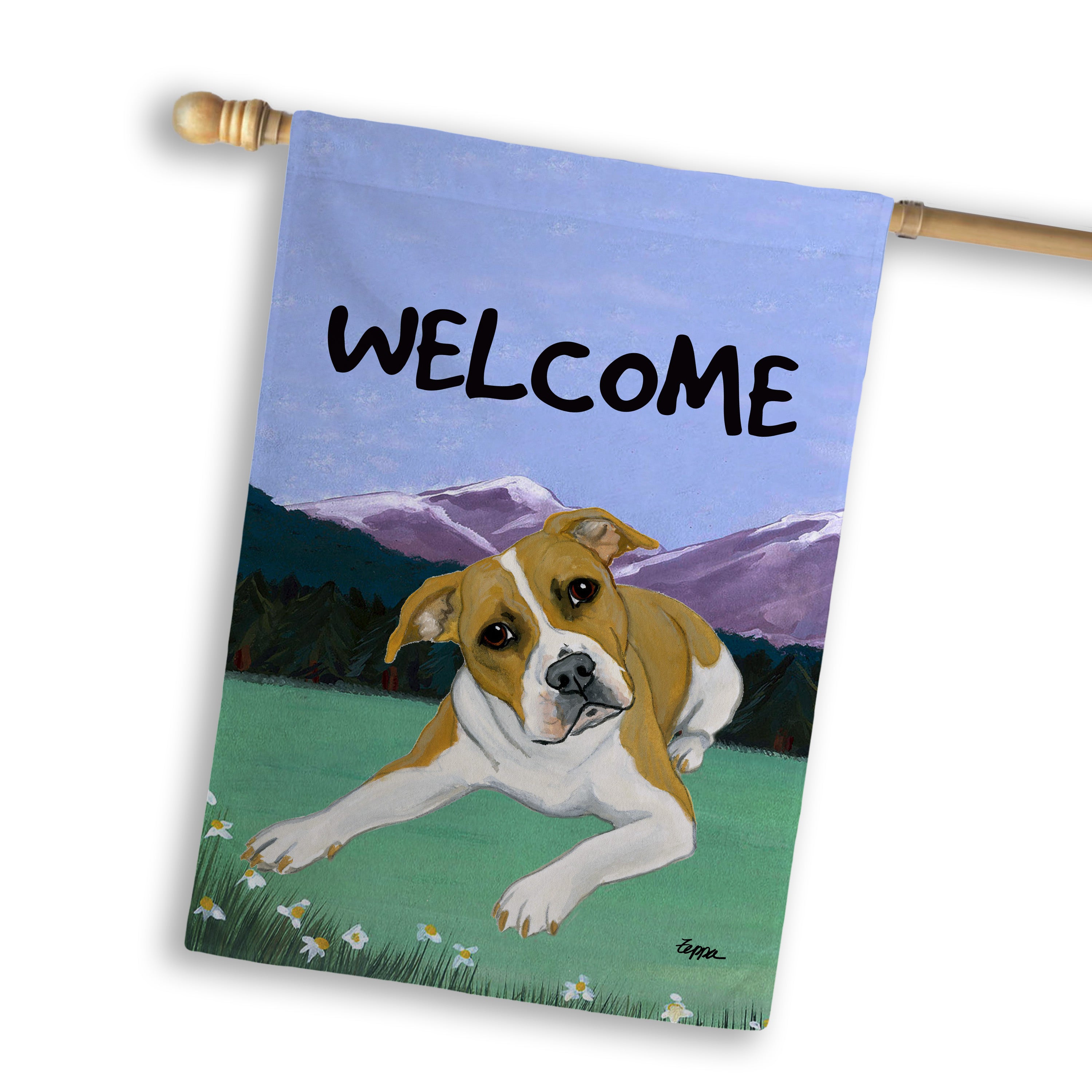 American Pit Bull House Flag