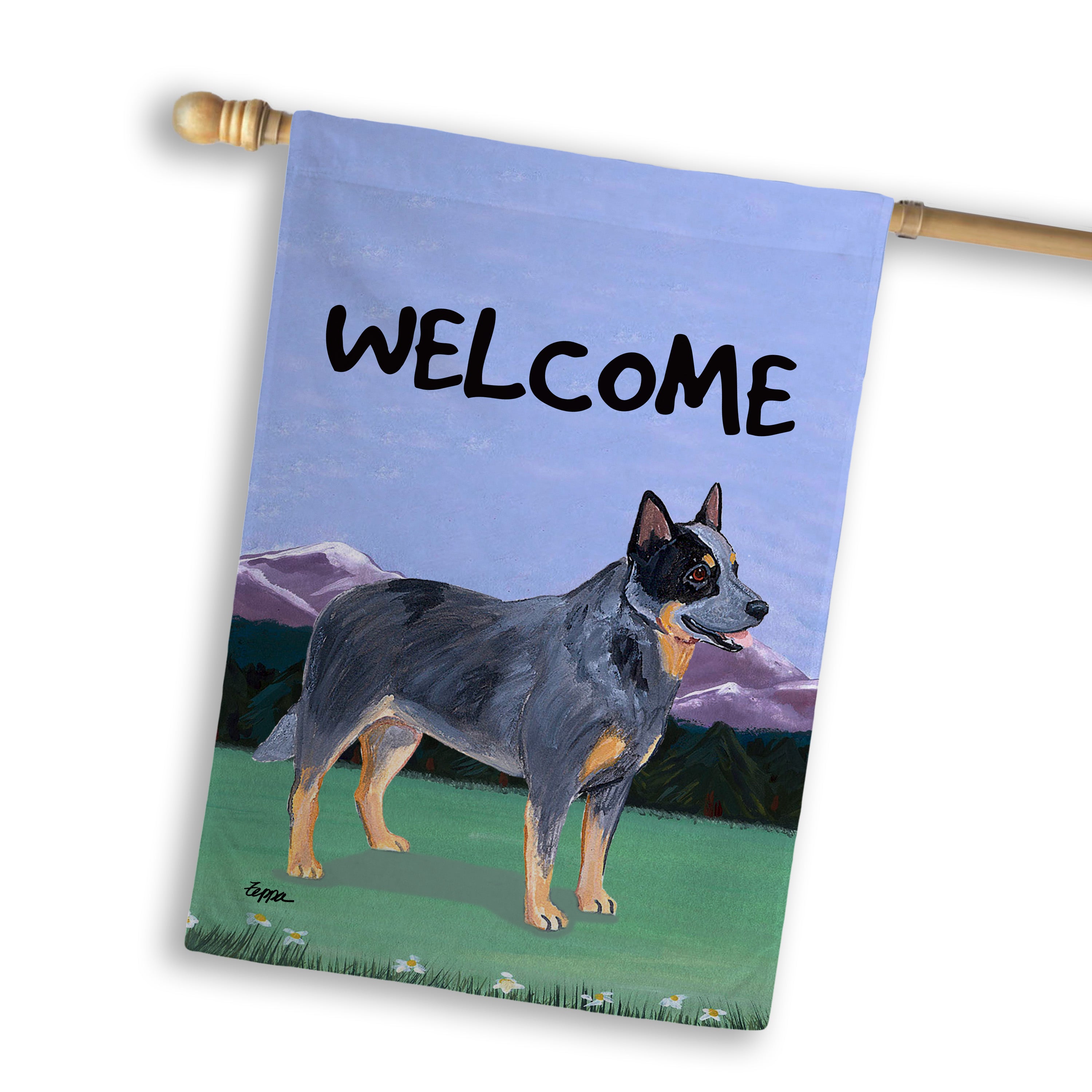 Australian Cattle Dog House Flag