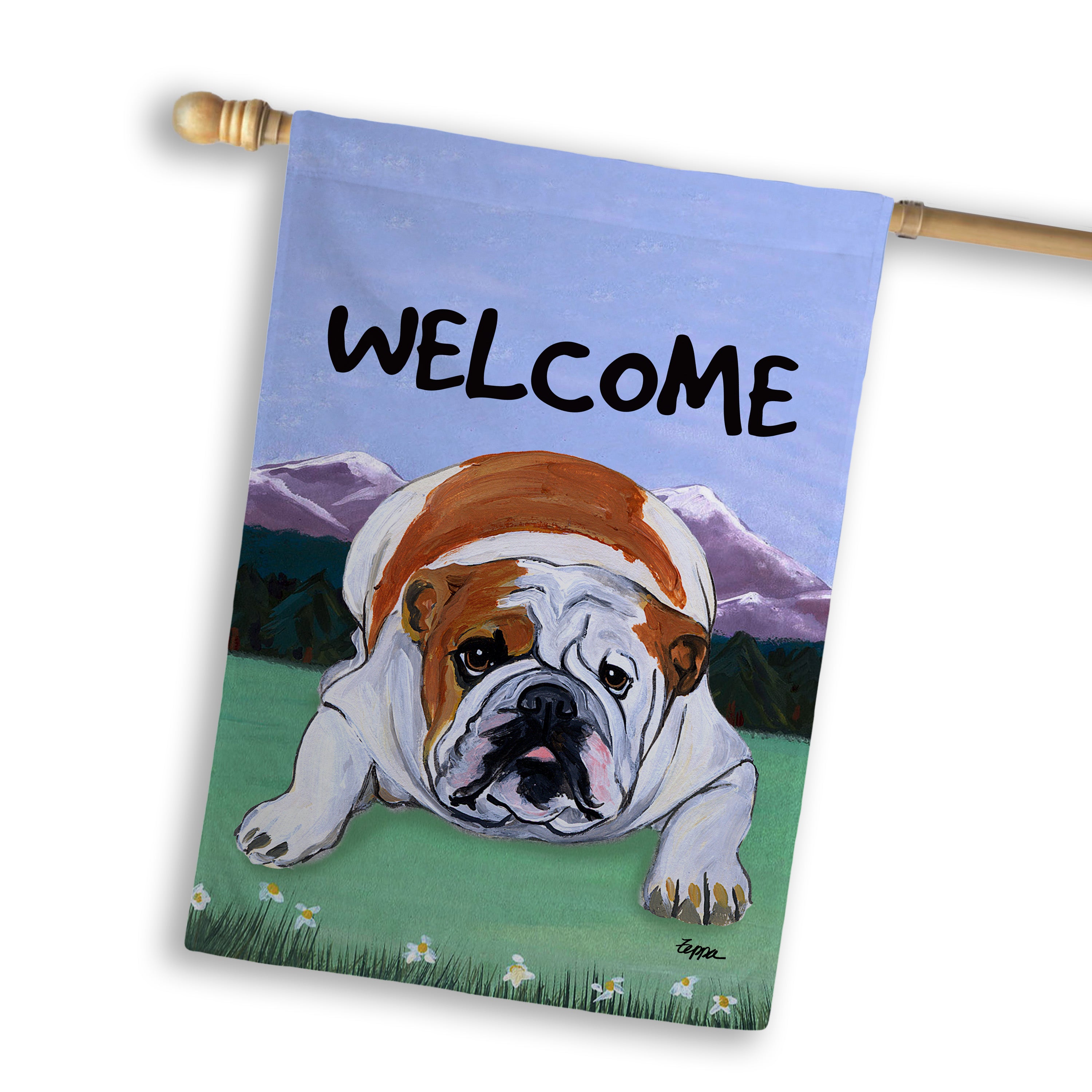English Bulldog House Flag