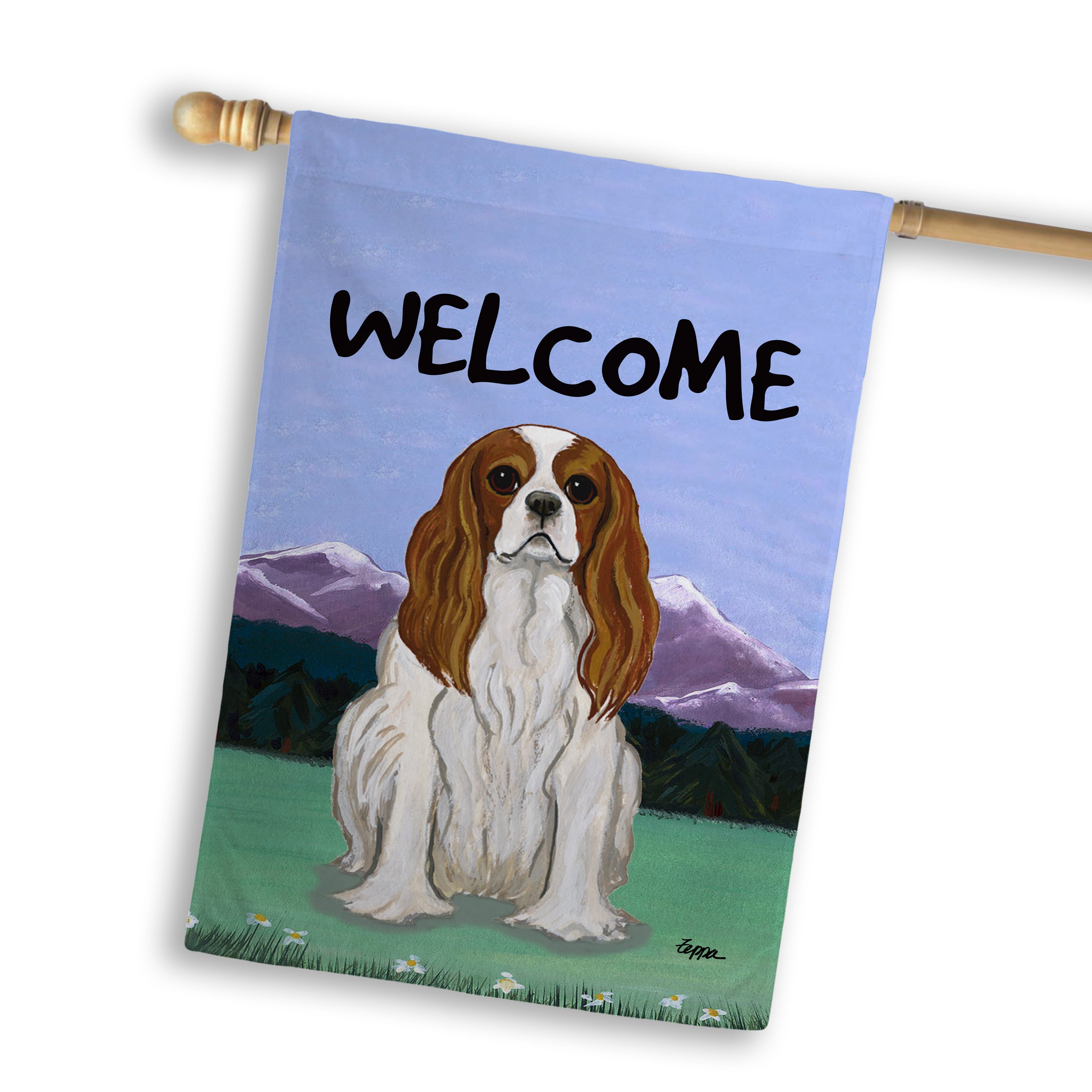 Cavalier King Charles Spaniel House Flag