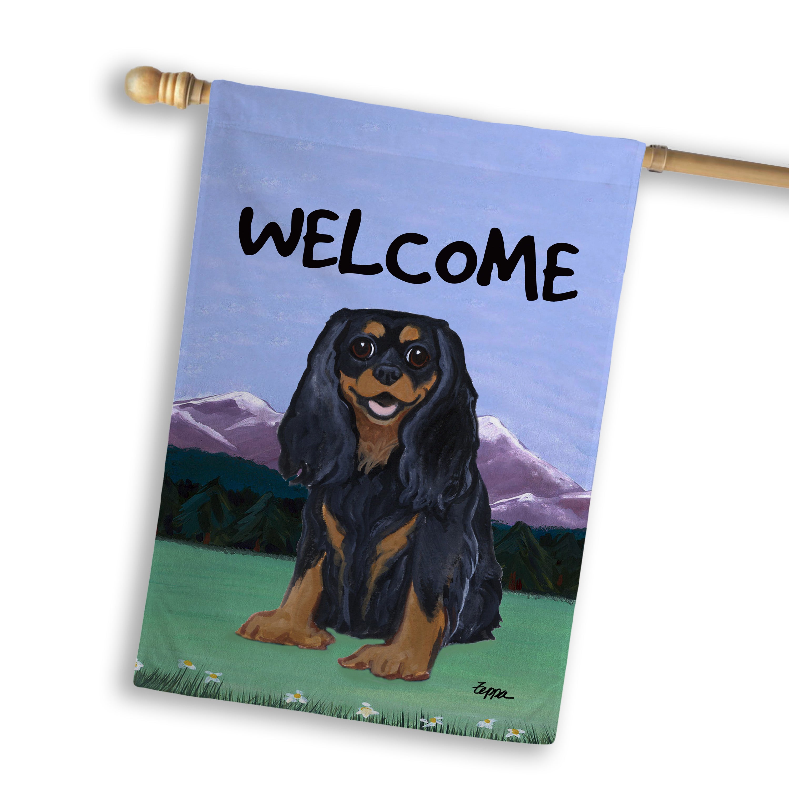 Cavalier King Charles Spaniel House Flag