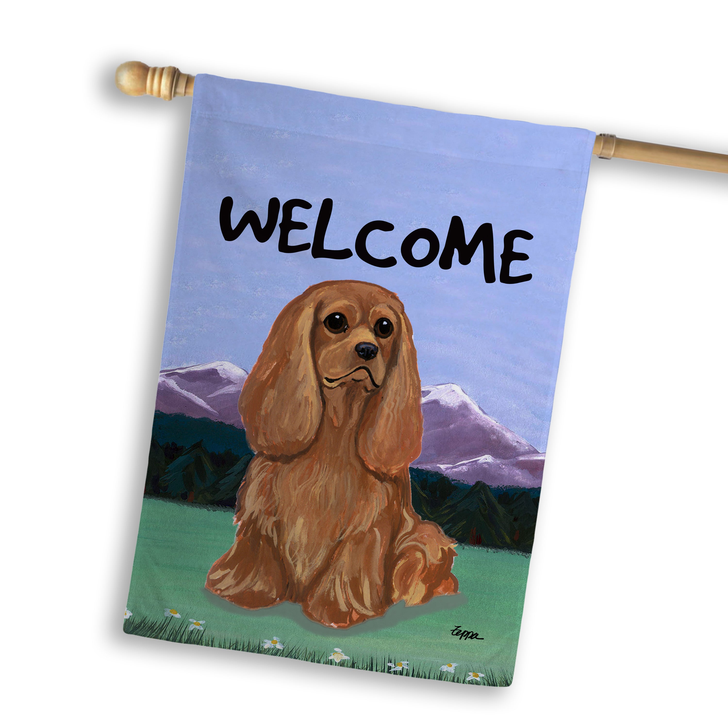 Cavalier King Charles Spaniel House Flag