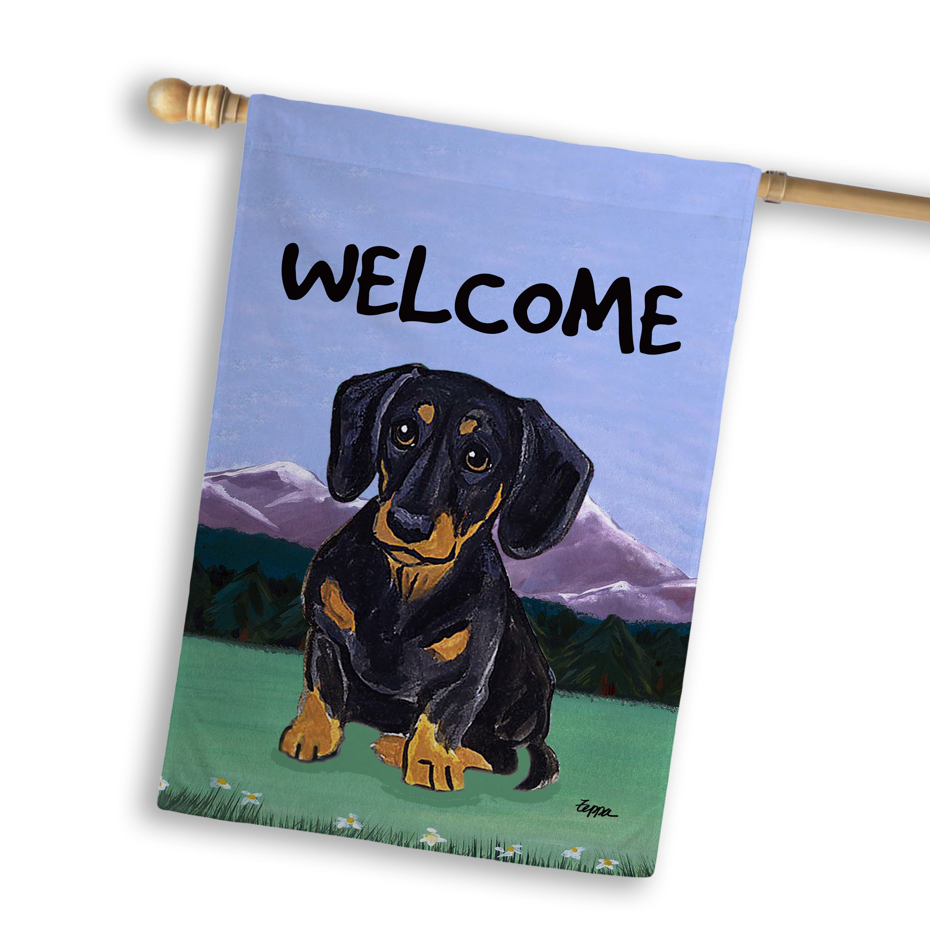 Dachshund House Flag
