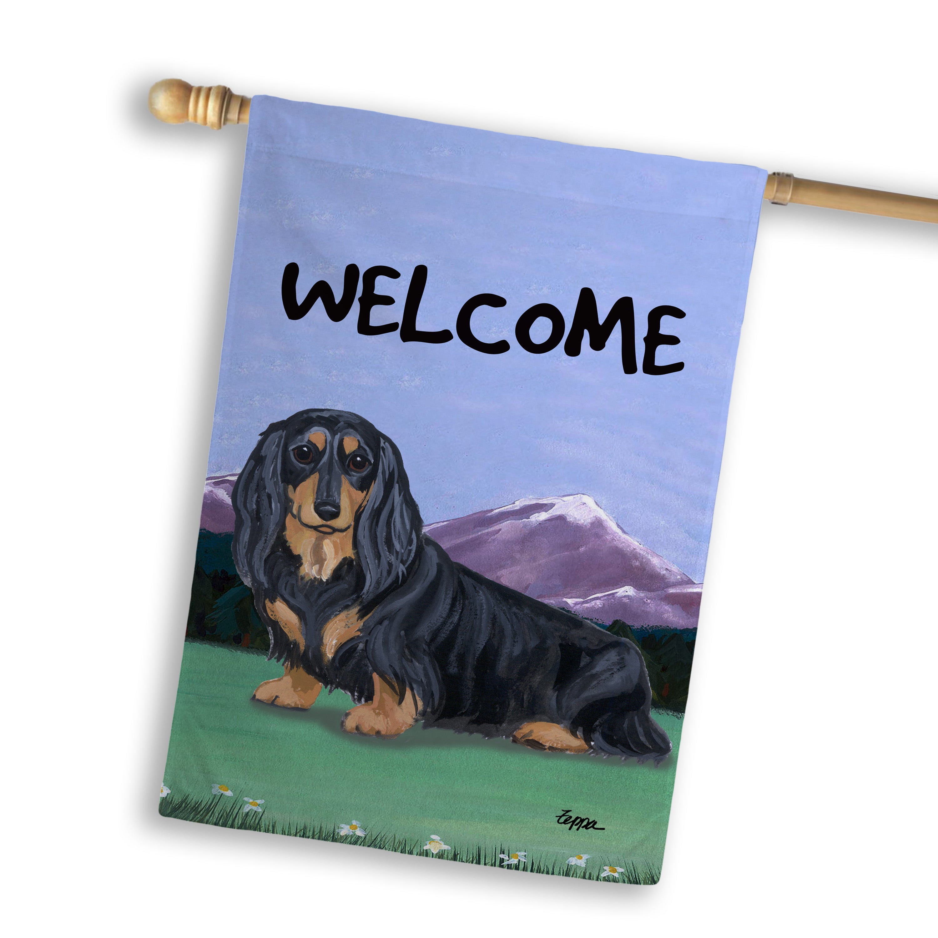 Dachshund House Flag