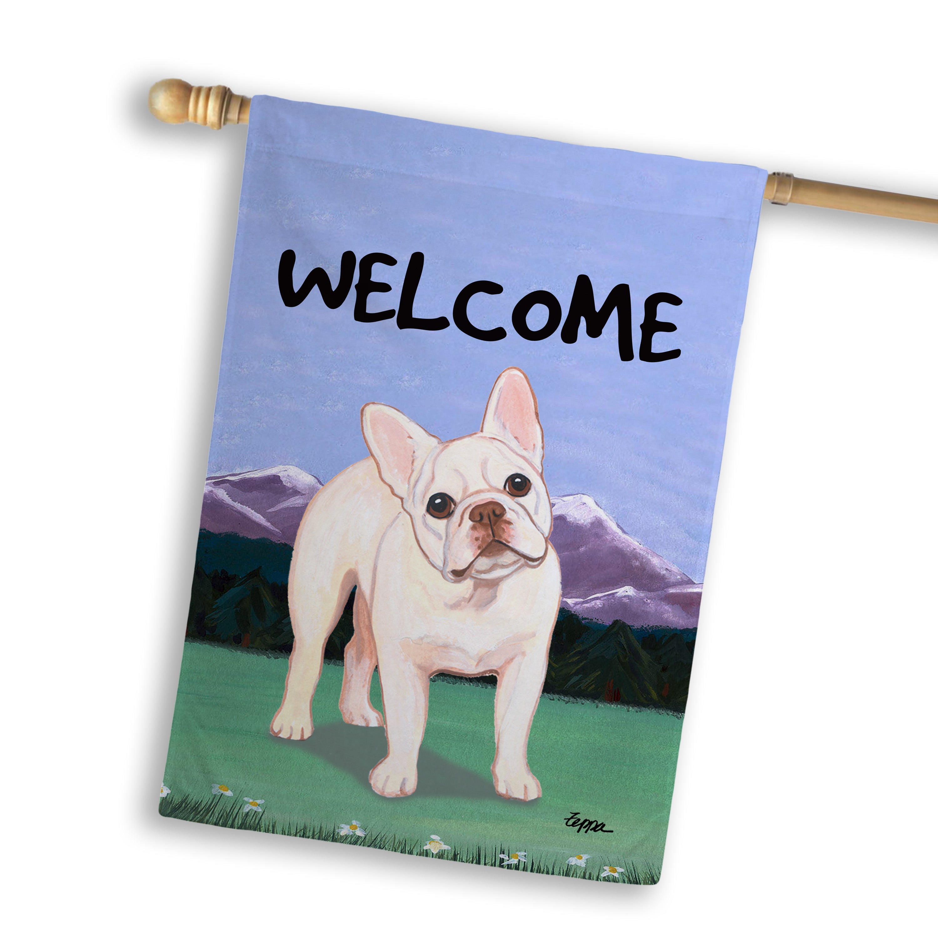 French Bulldog House Flag
