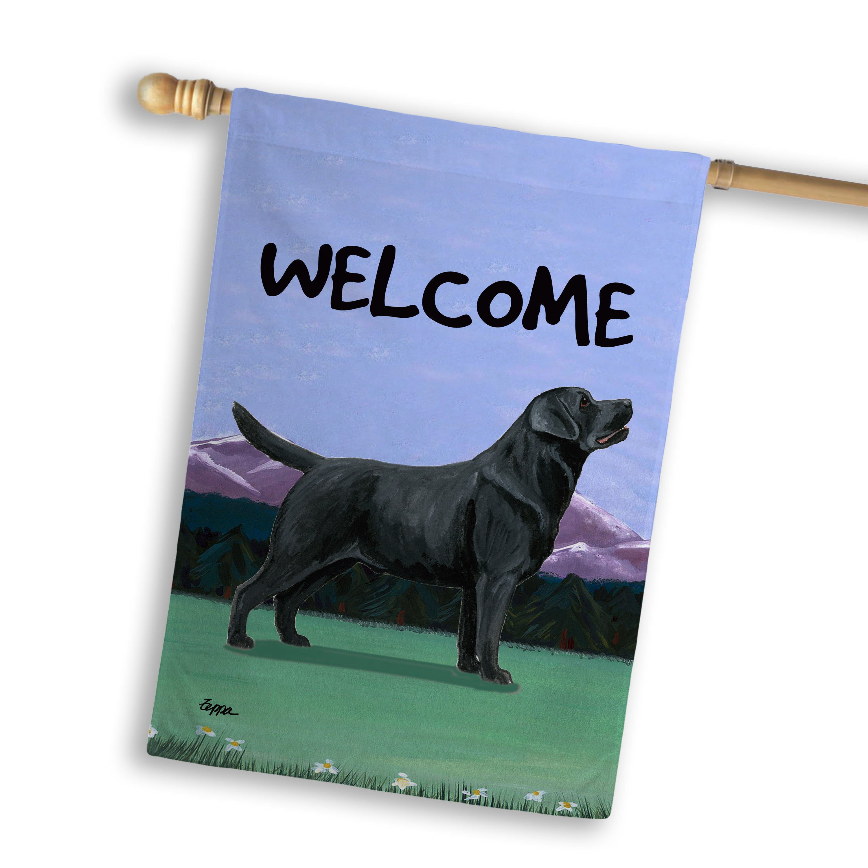 Labrador Retriever House Flag