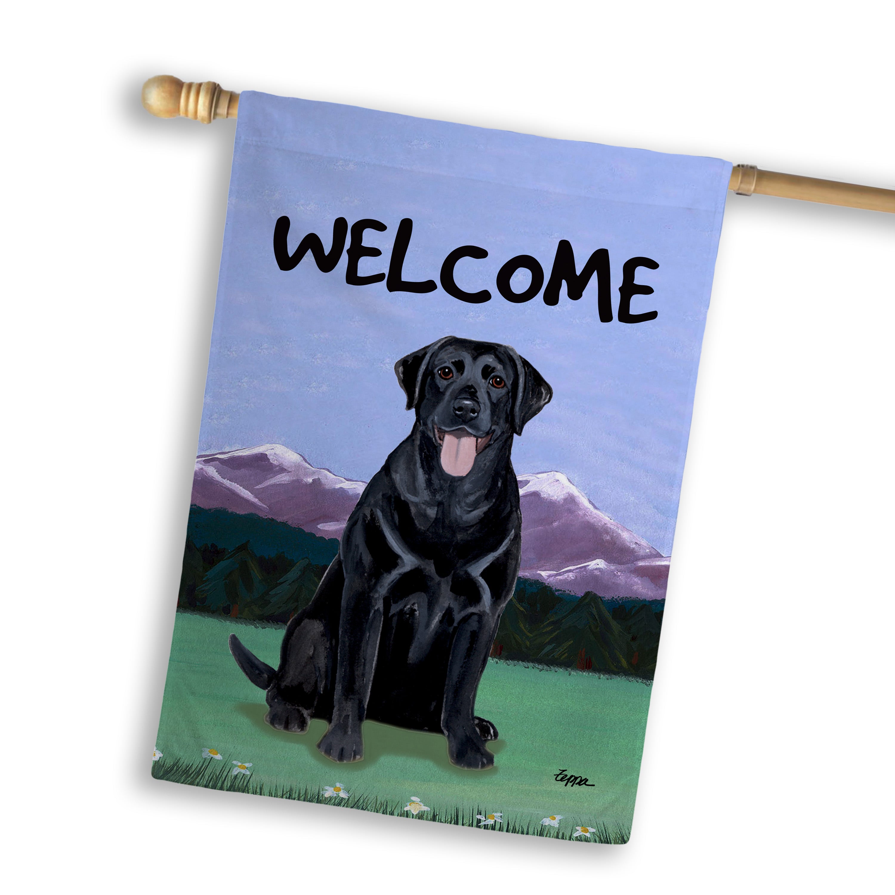 Labrador Retriever House Flag