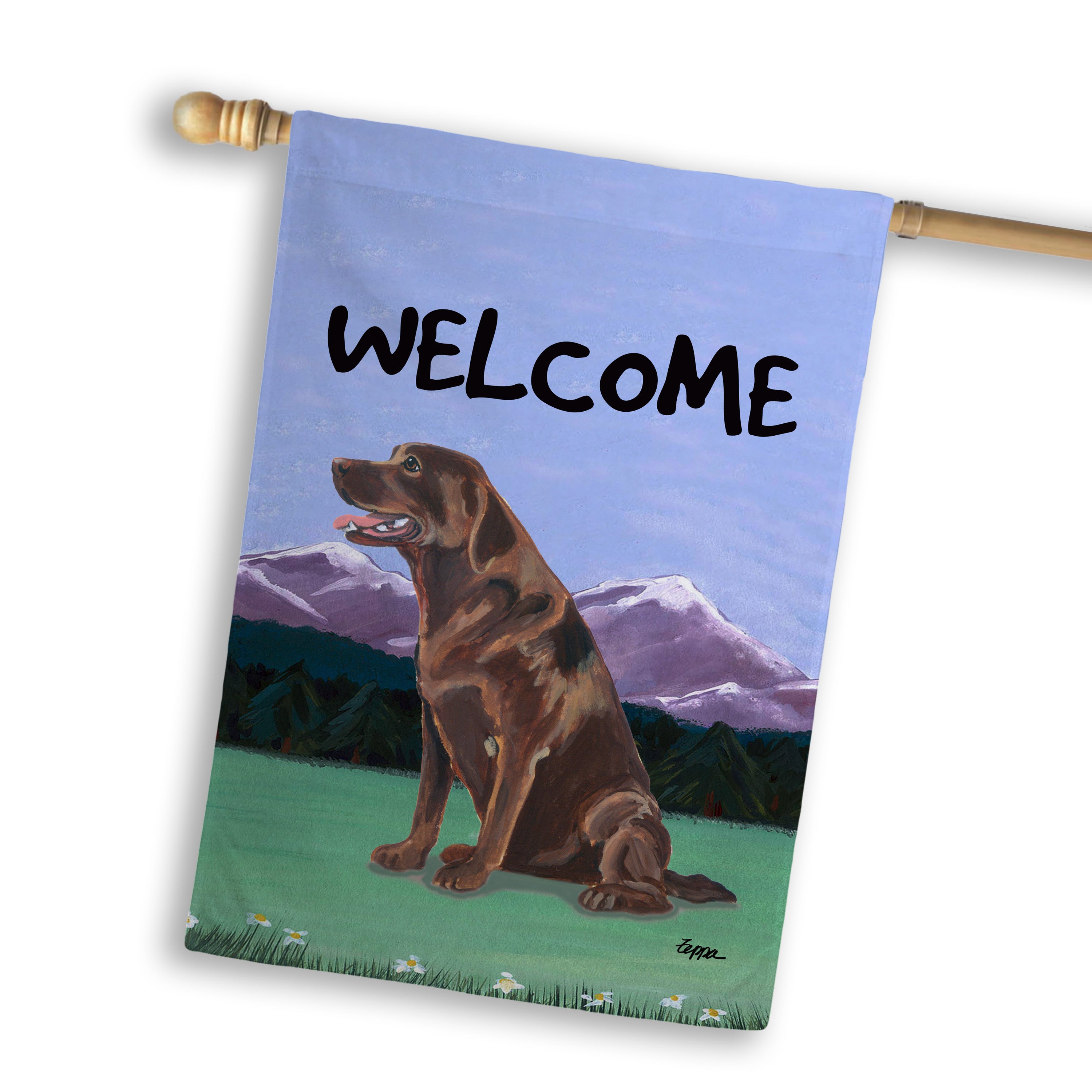 Labrador Retriever House Flag