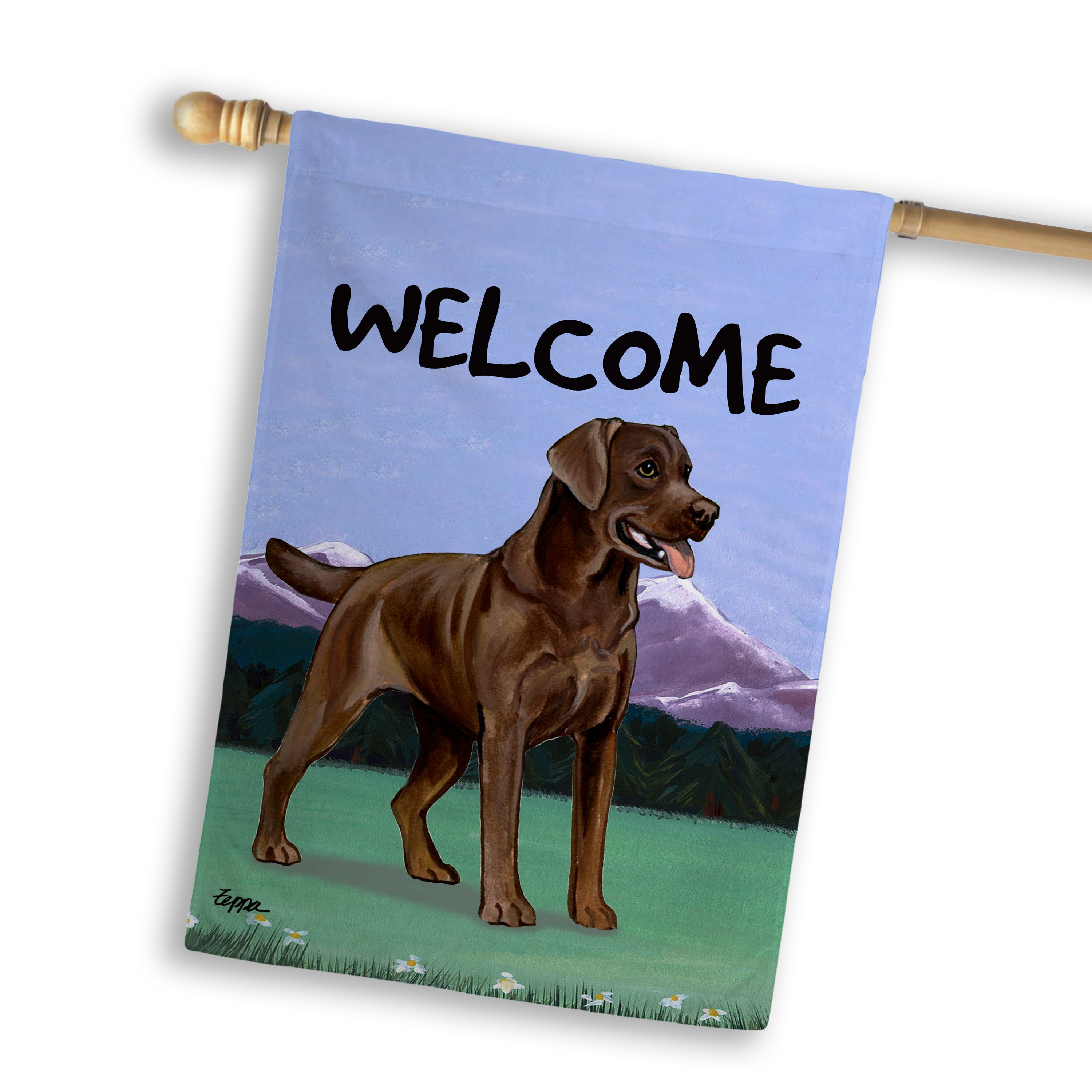 Labrador Retriever House Flag