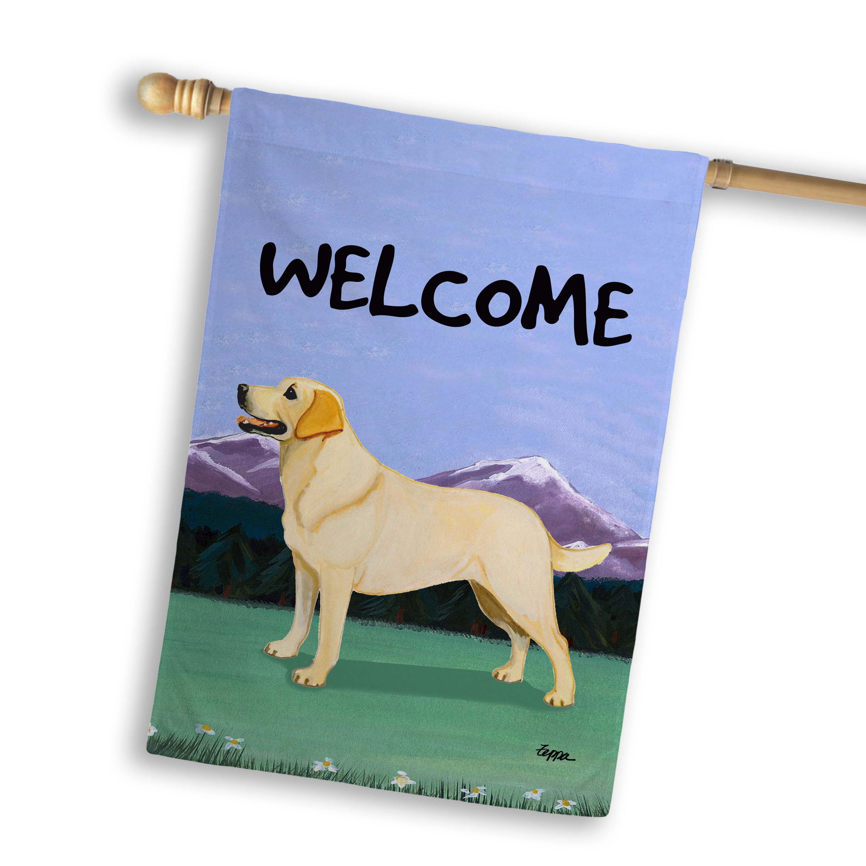 Labrador Retriever House Flag