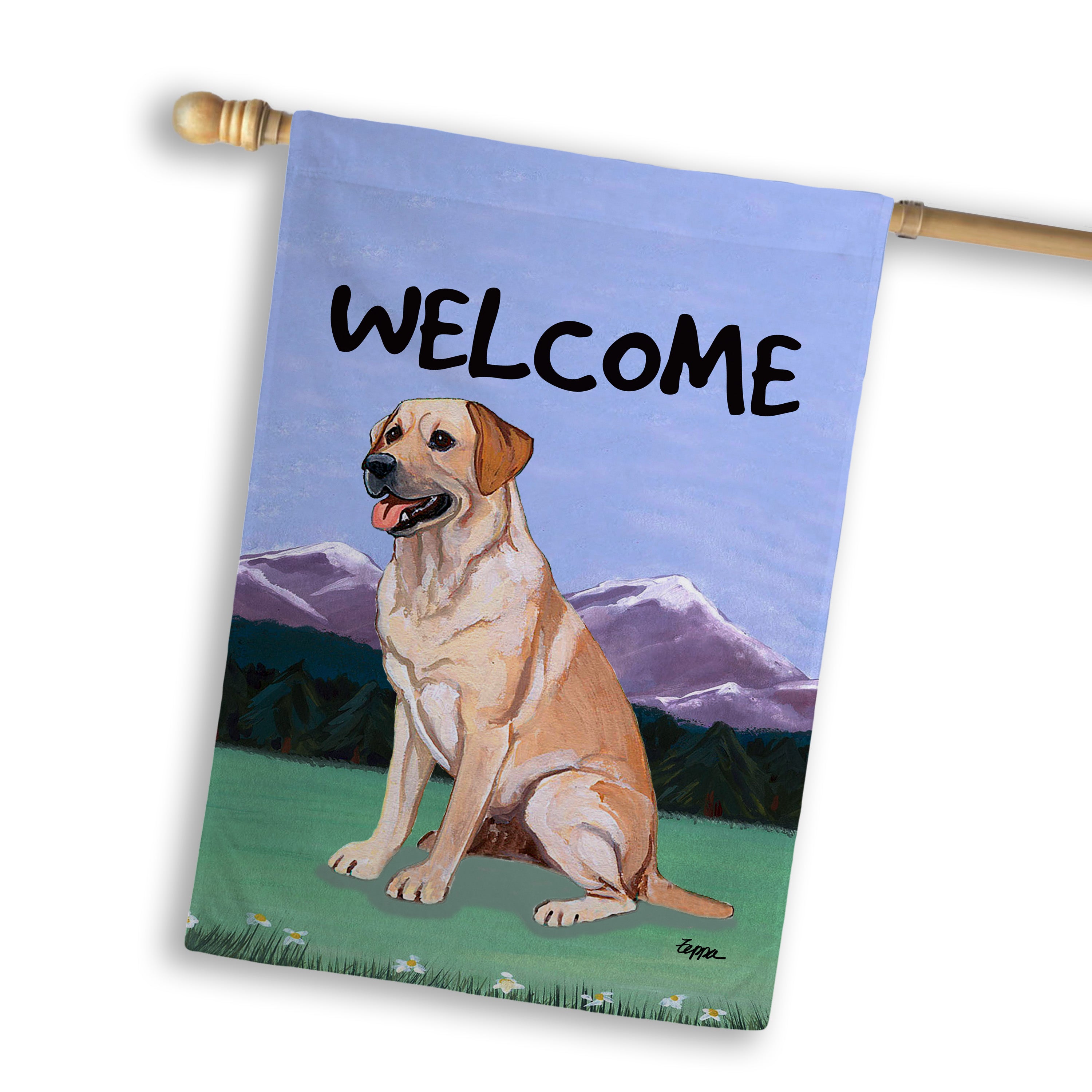 Labrador Retriever House Flag
