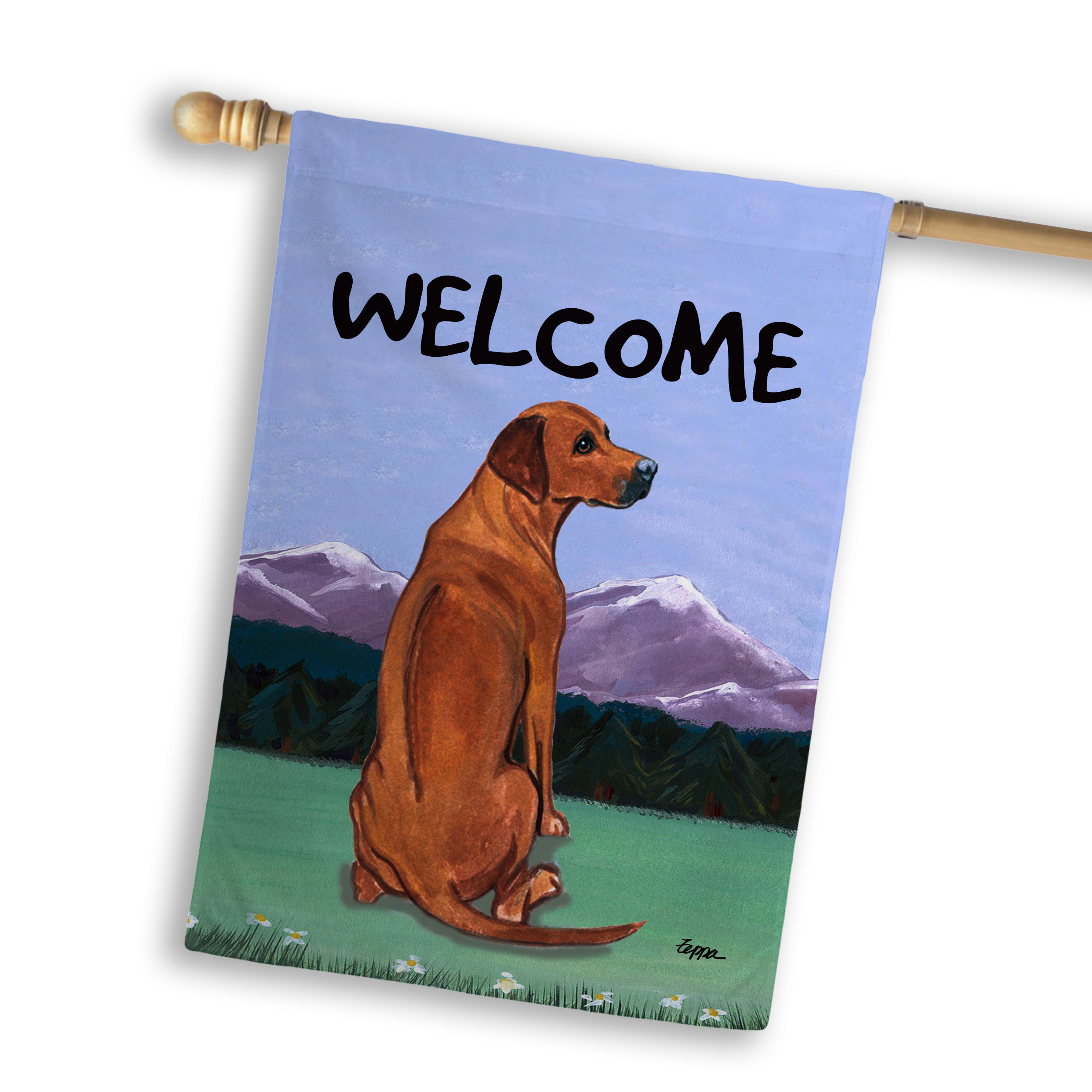 Rhodesian Ridgeback House Flag