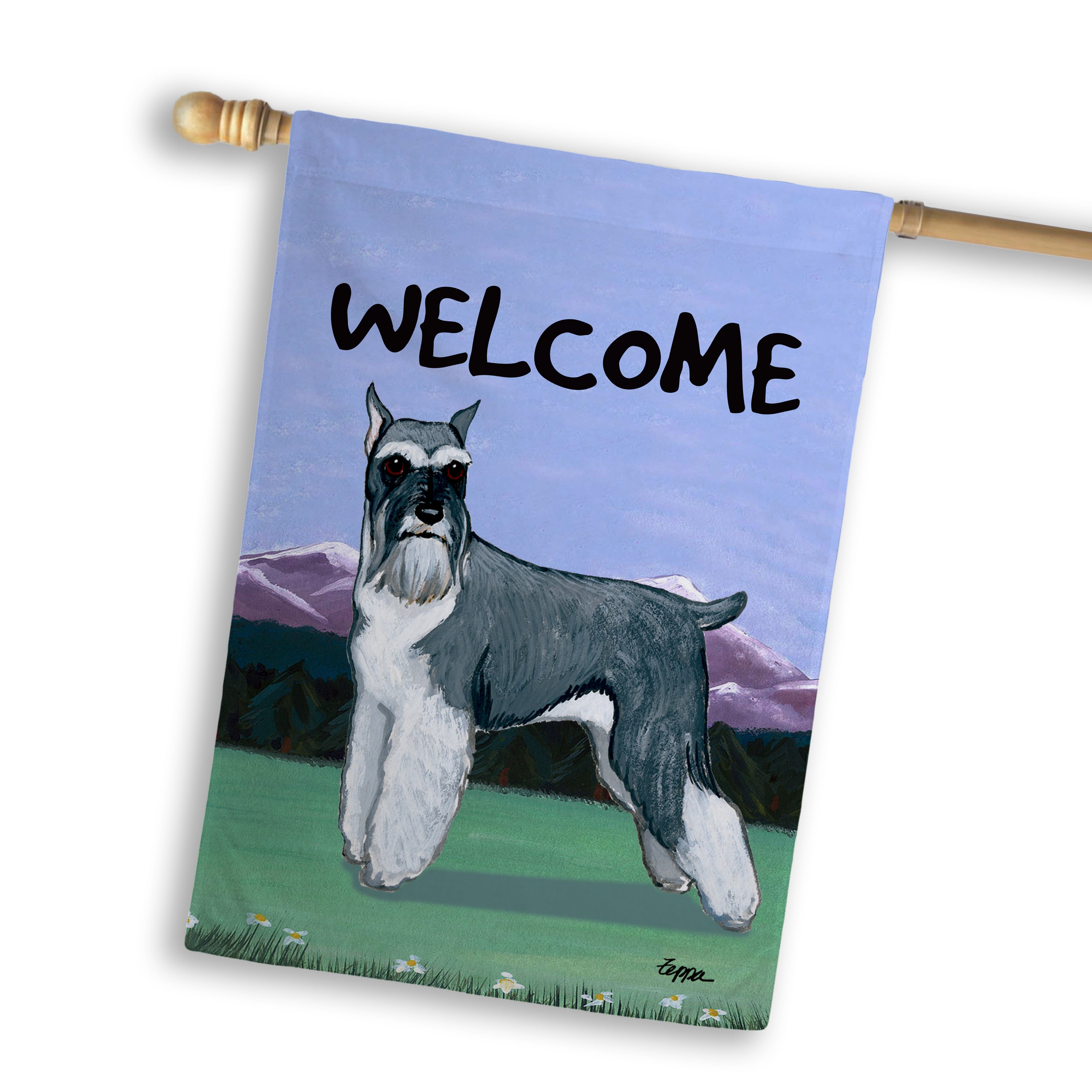 Schnauzer House Flag