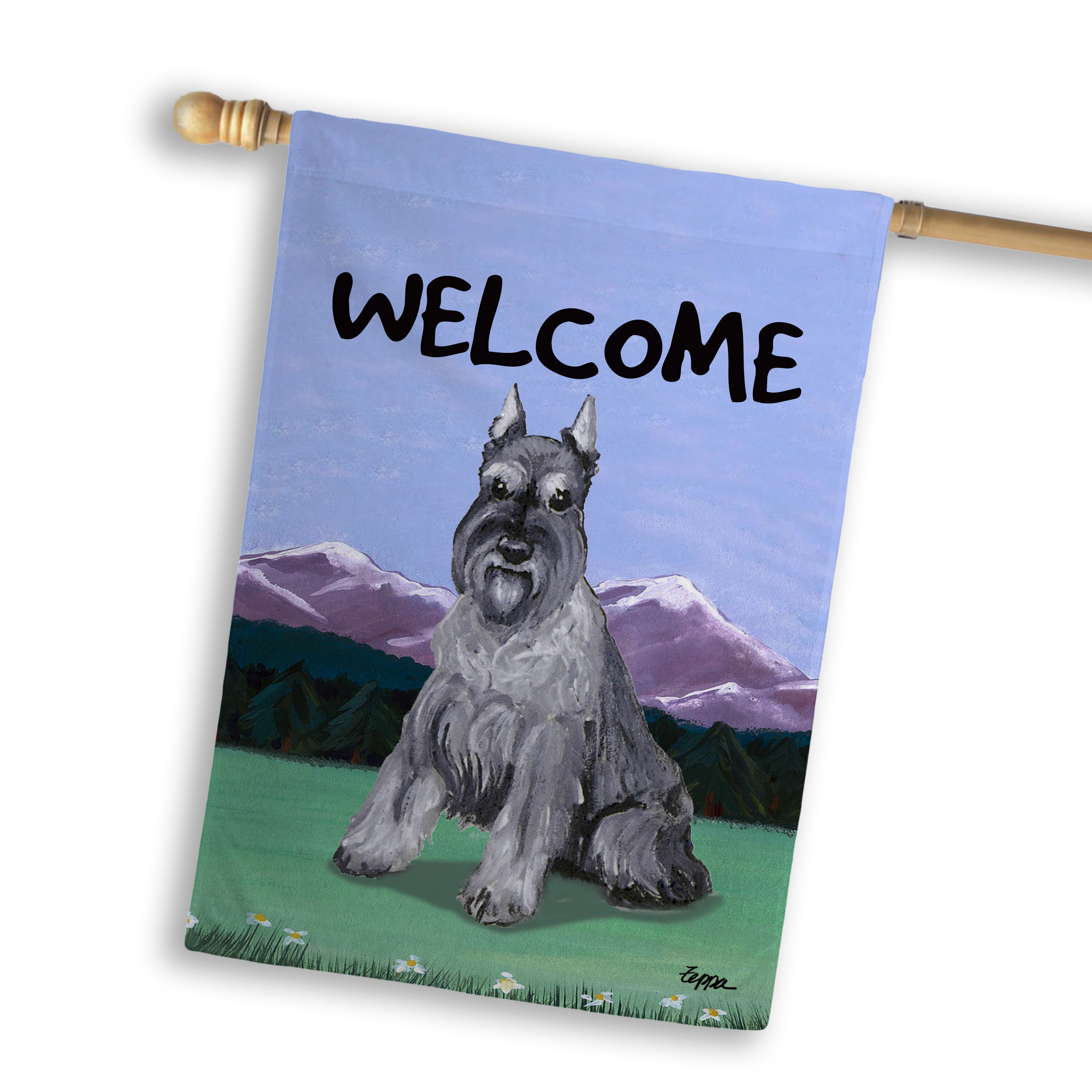 Schnauzer Miniature House Flag