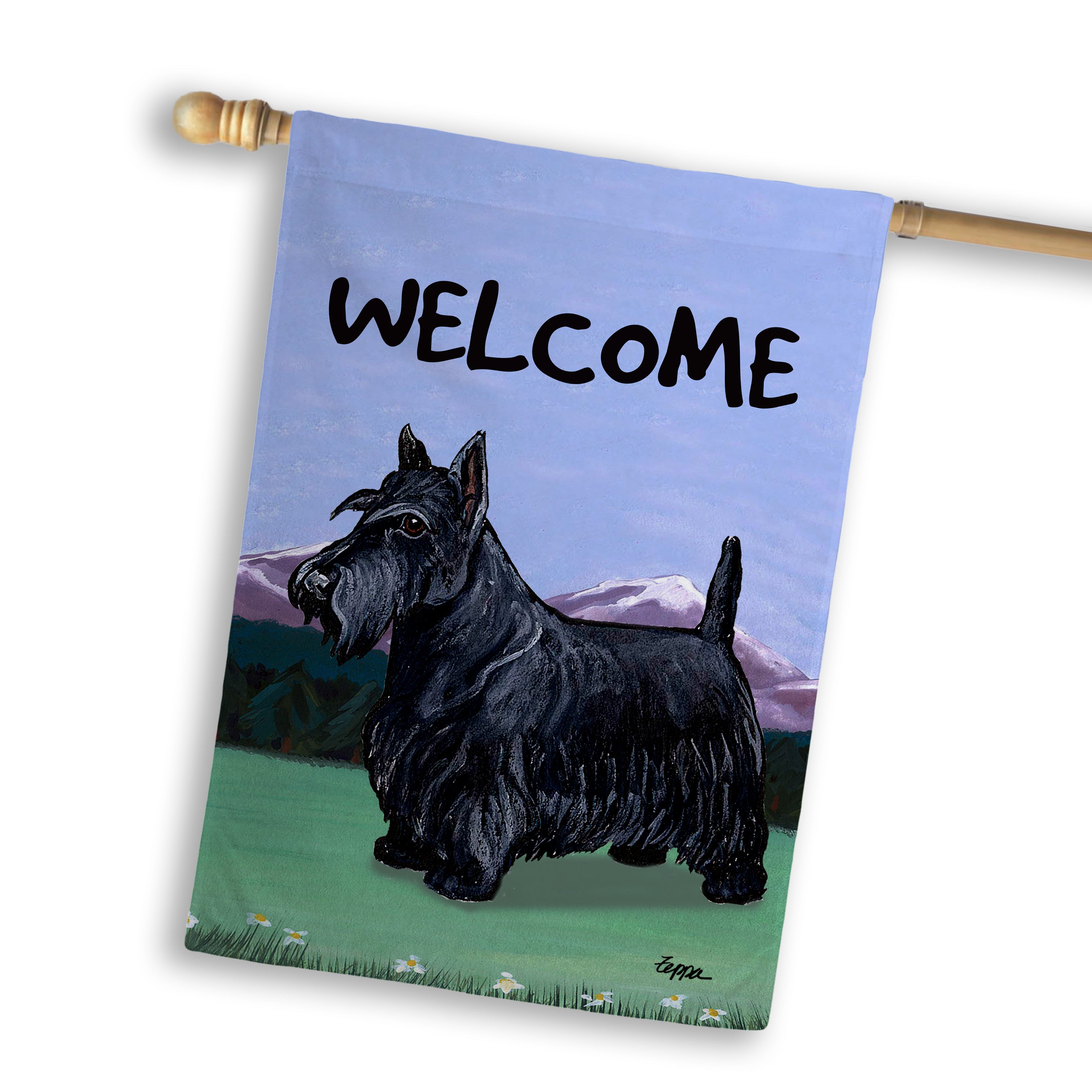 Scottish Terrier House Flag