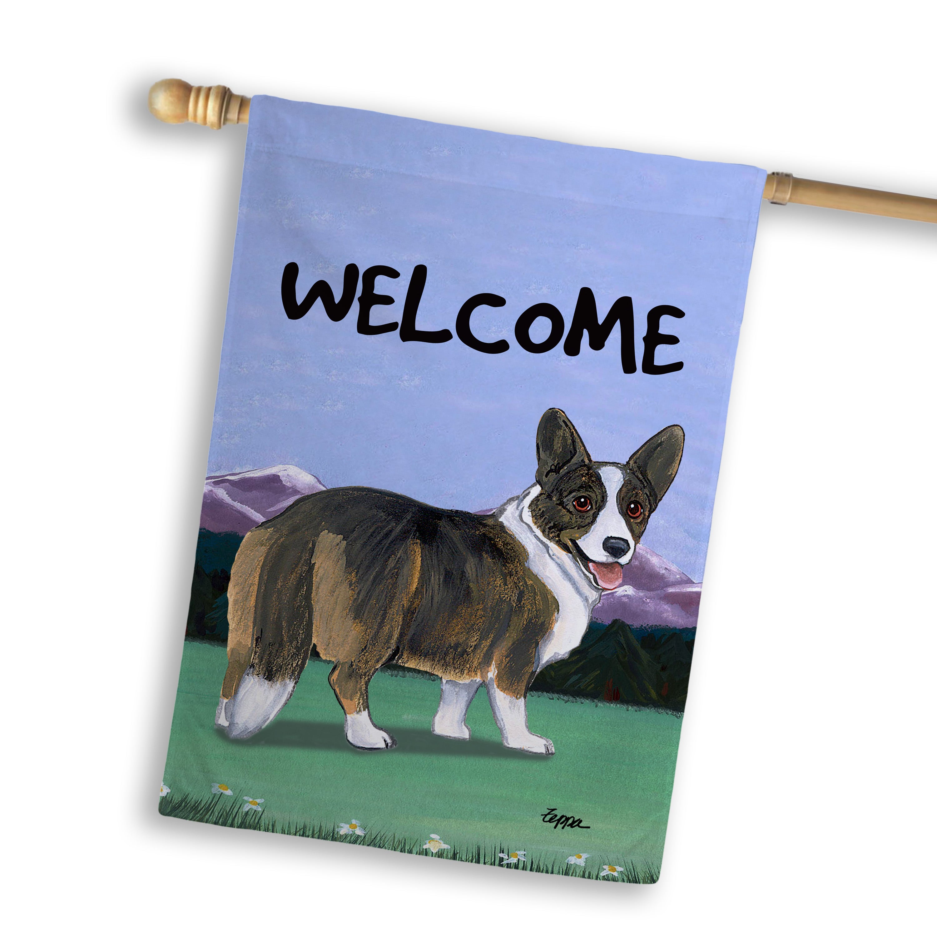 Welsh Corgi Cardigan    House Flag