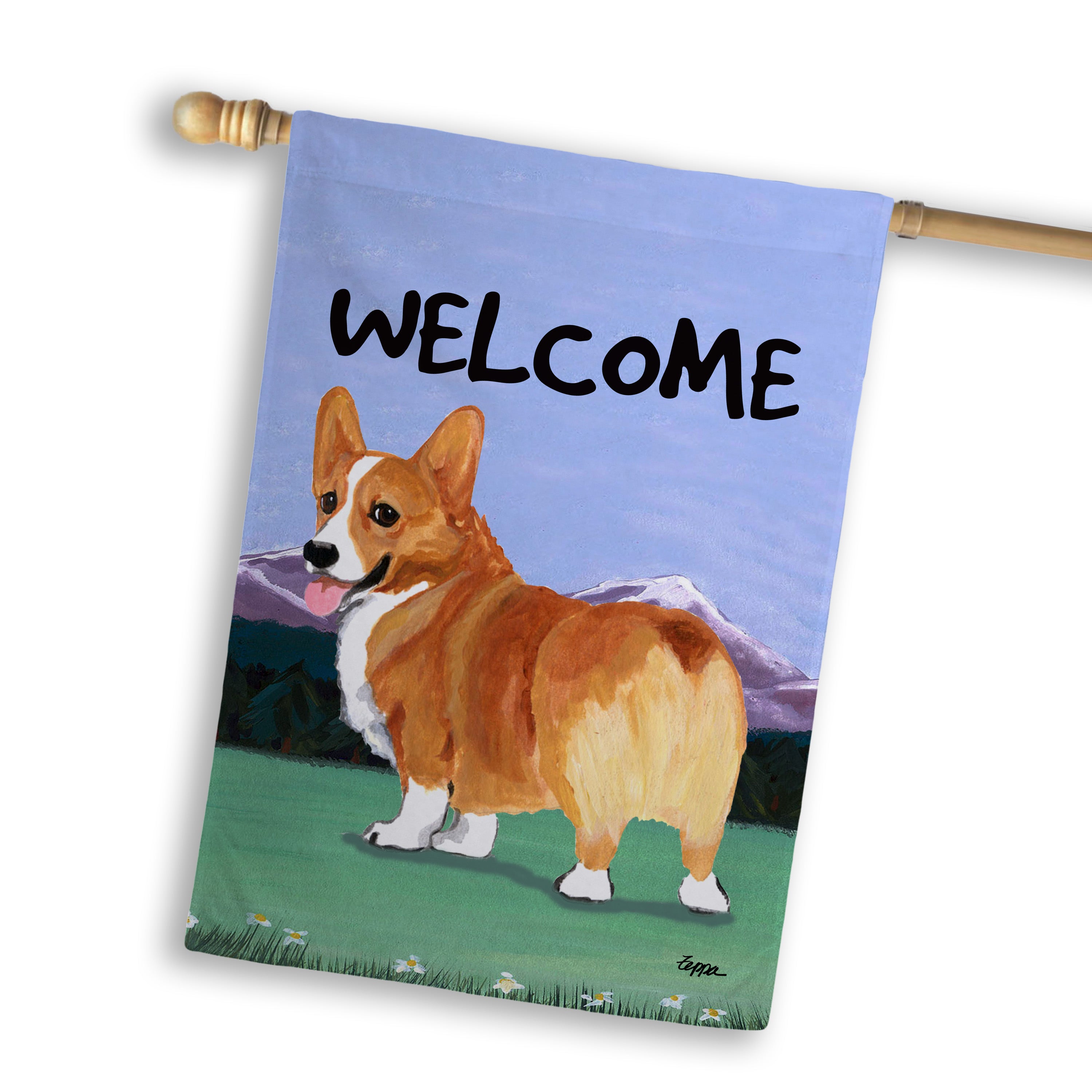 Welsh Corgi Pembroke House Flag