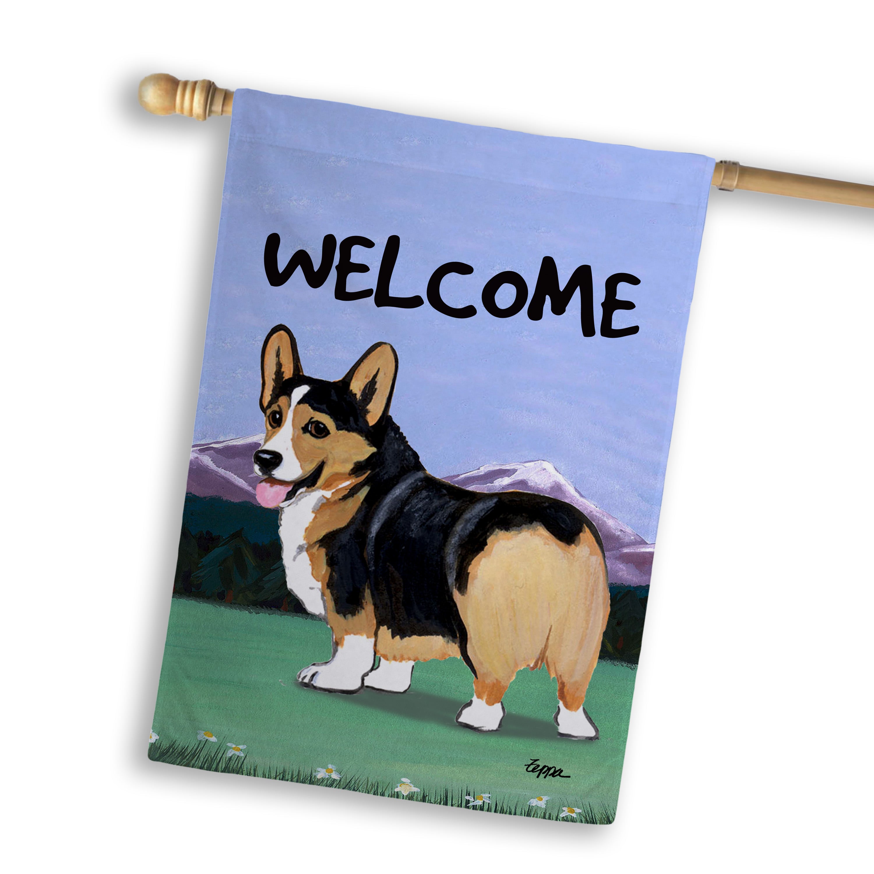 Welsh Corgi Pembroke House Flag
