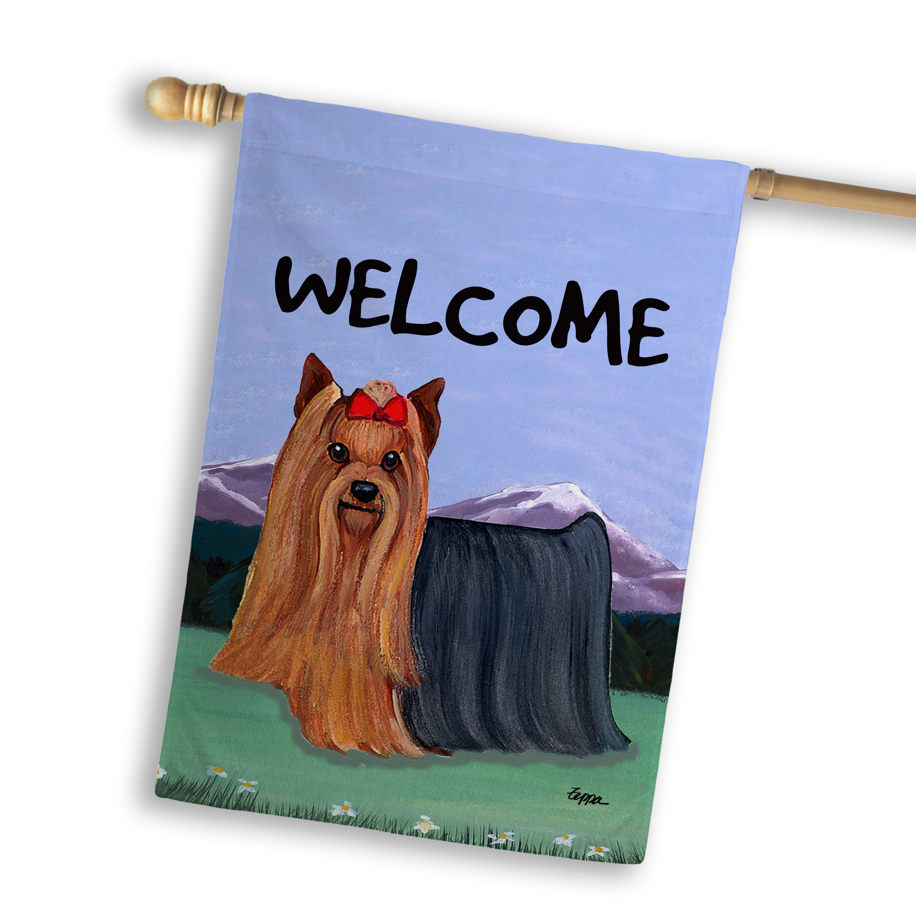 Yorkshire Terrier House Flag