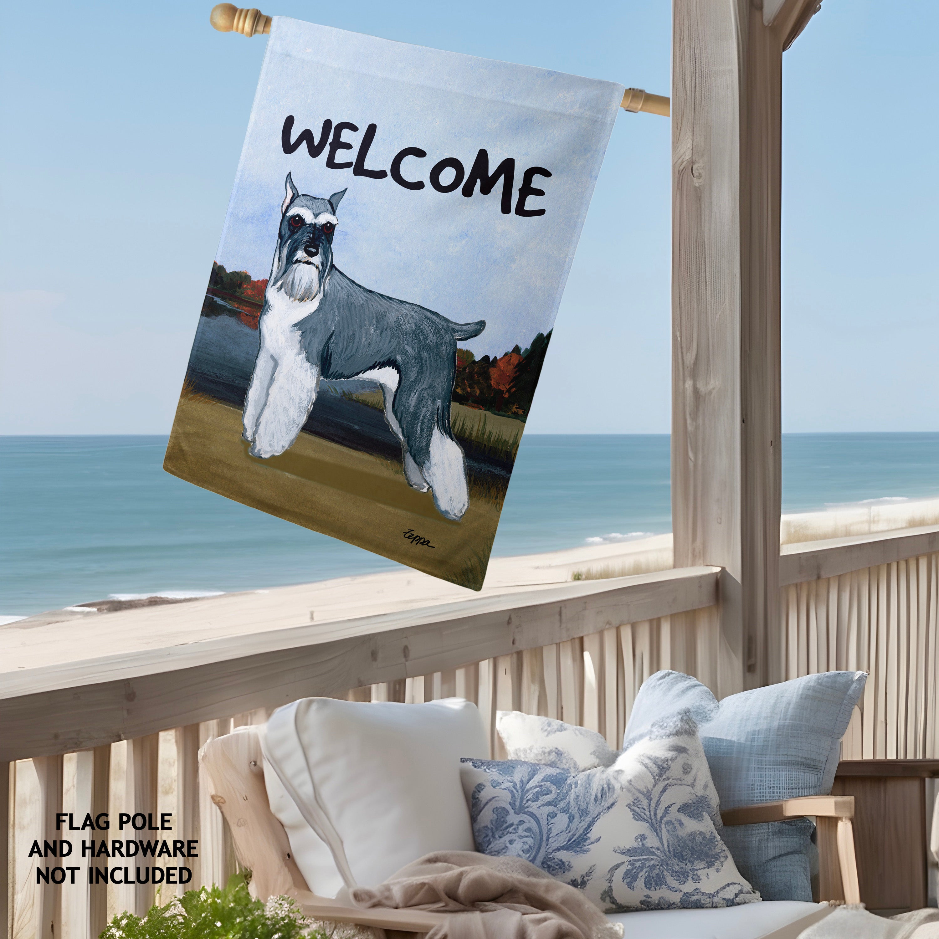 Schnauzer House Flag