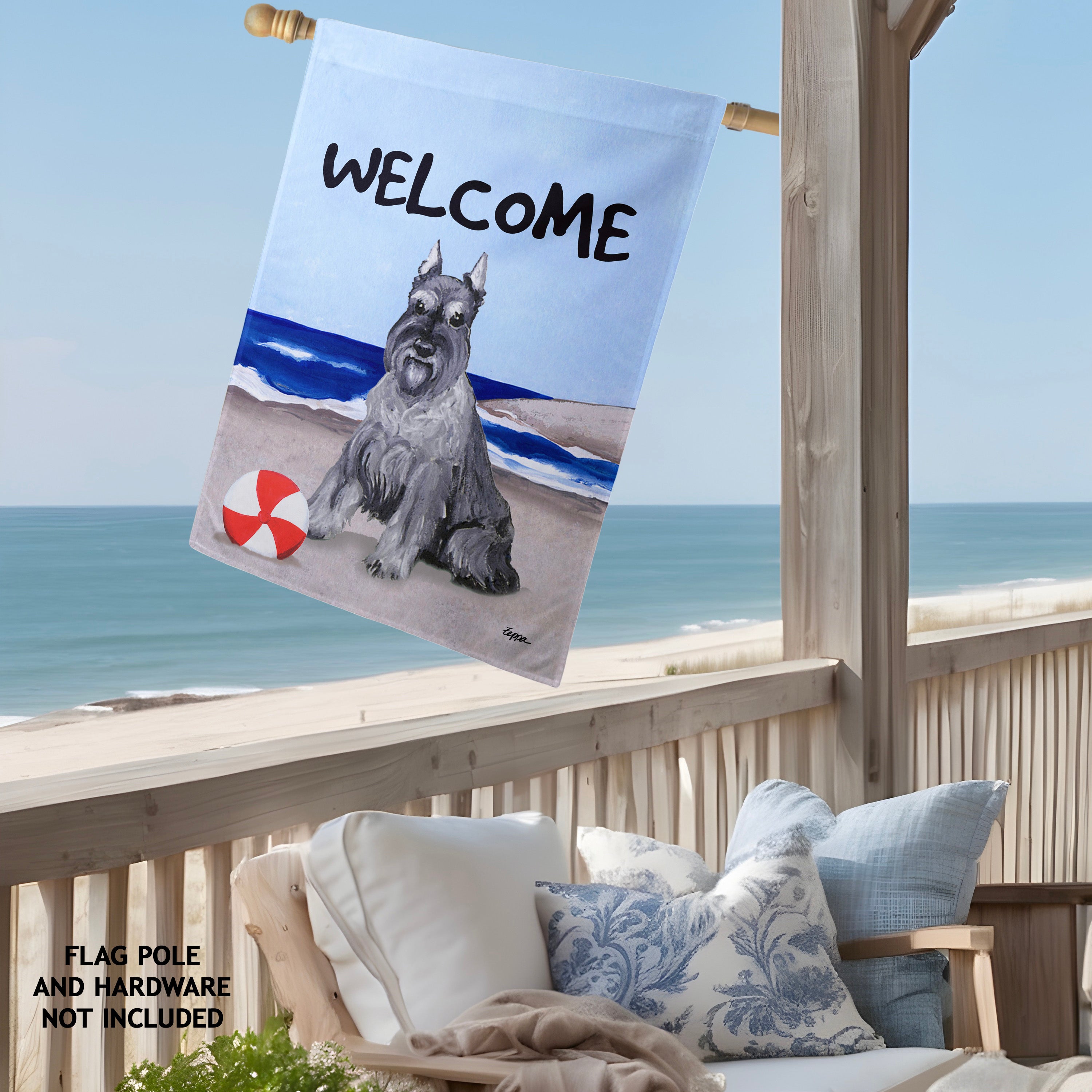 Schnauzer Miniature House Flag