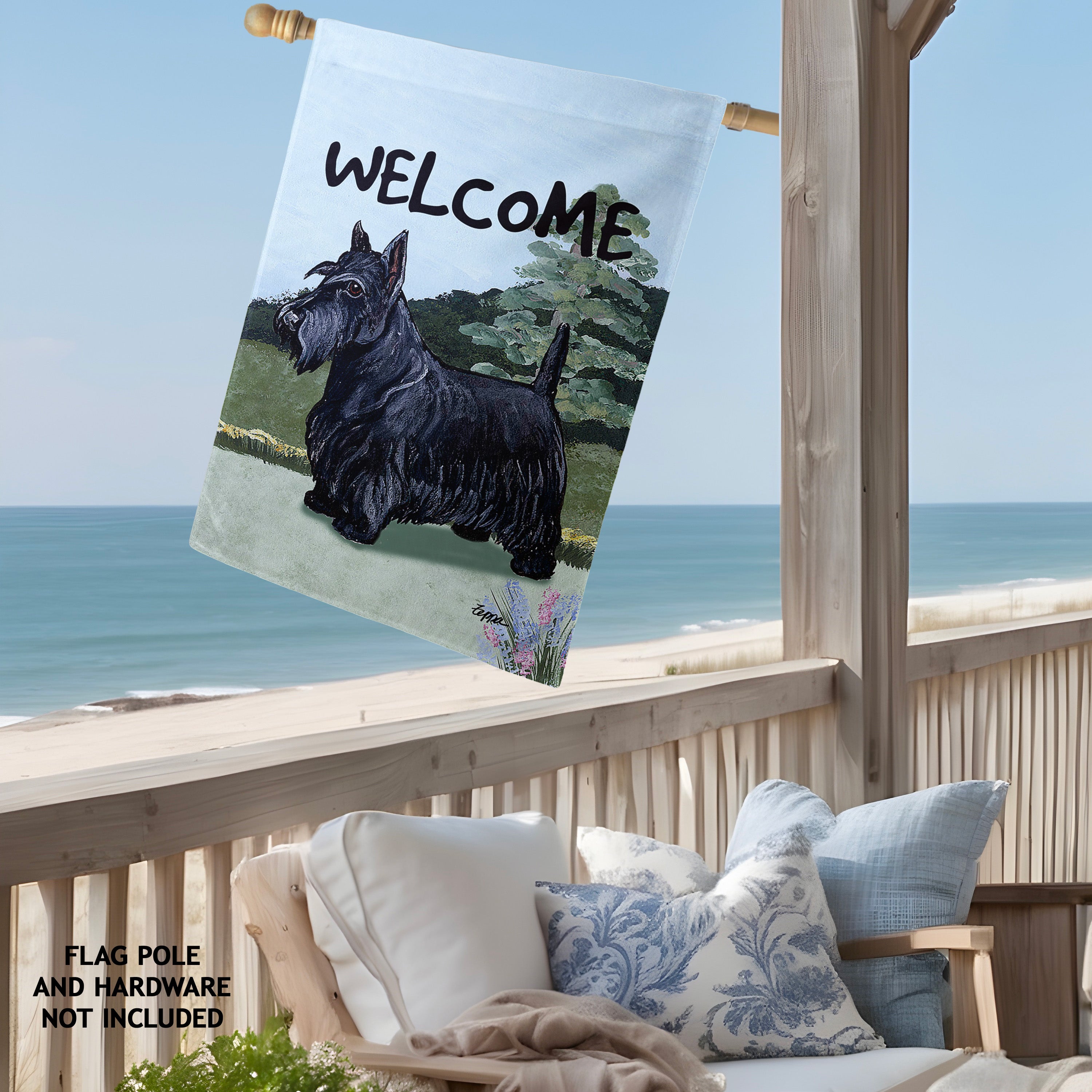 Scottish Terrier House Flag