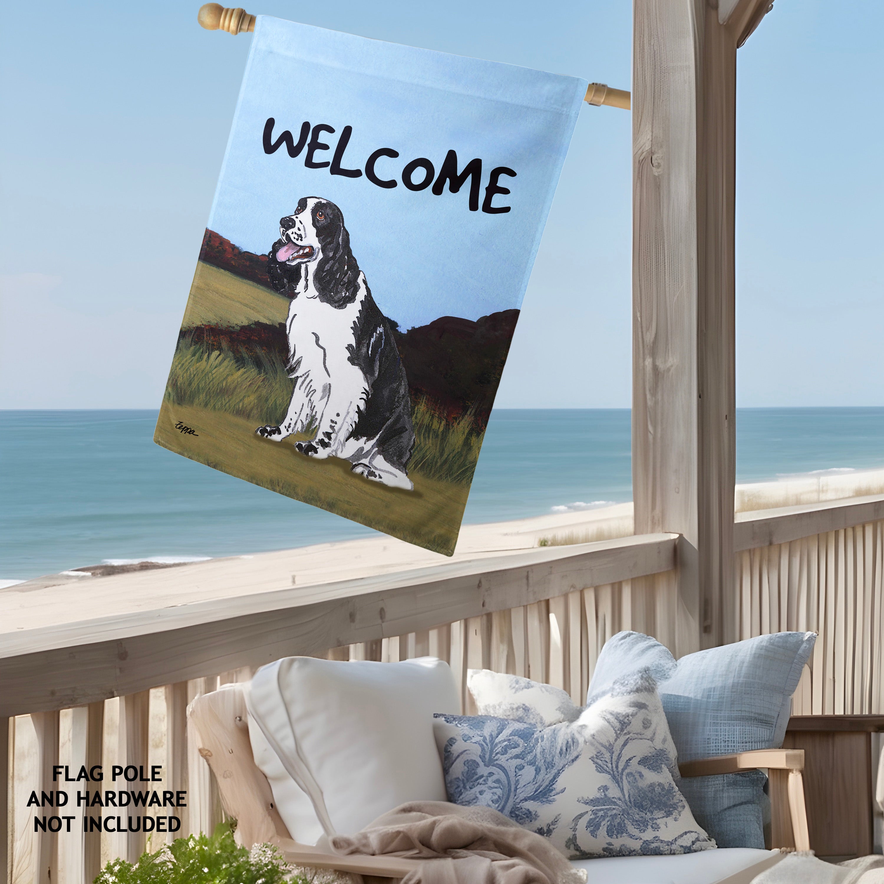 Springer Spaniel House Flag