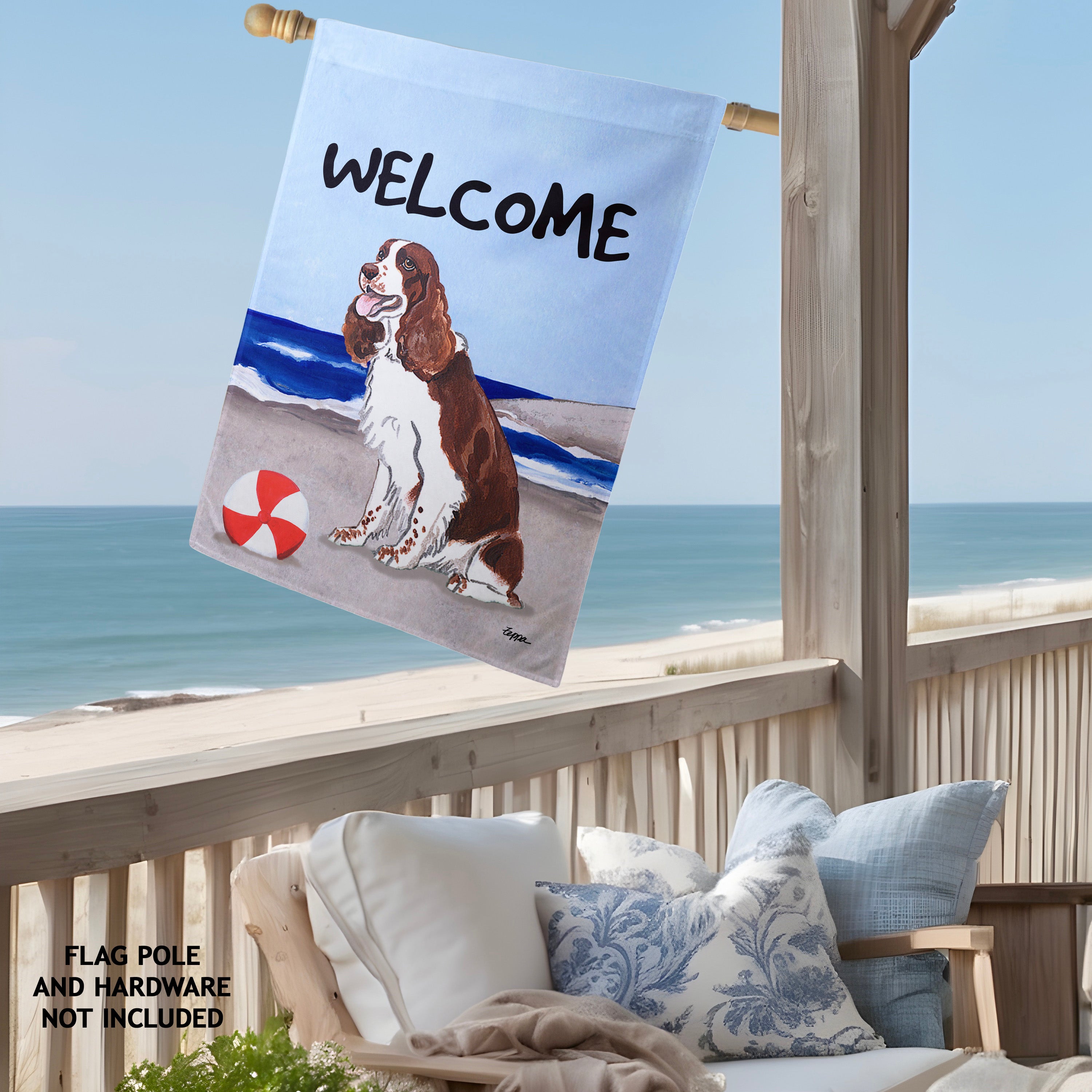 Springer Spaniel House Flag