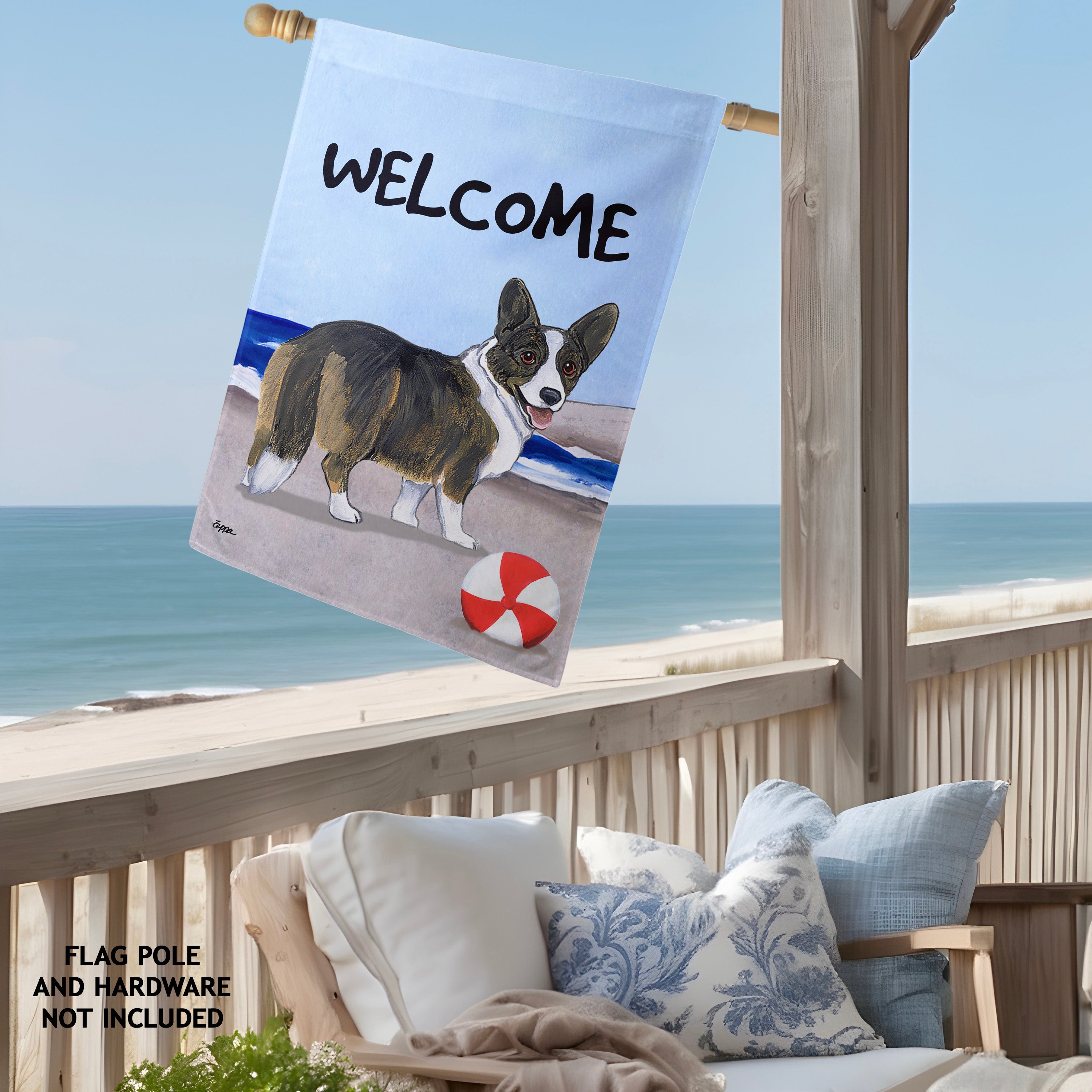 Welsh Corgi Cardigan    House Flag